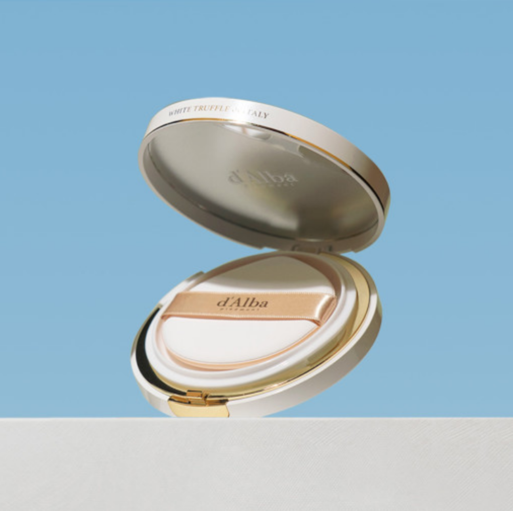 d'Alba Waterfull Fresh Sun Cushion SPF50+ PA++++ - 25g Korean Cushion Compact for Face, Lightweight & Hydrating Sunscreen Makeup - Perfect for Daily UV Protection & On-the-Go Touch Ups