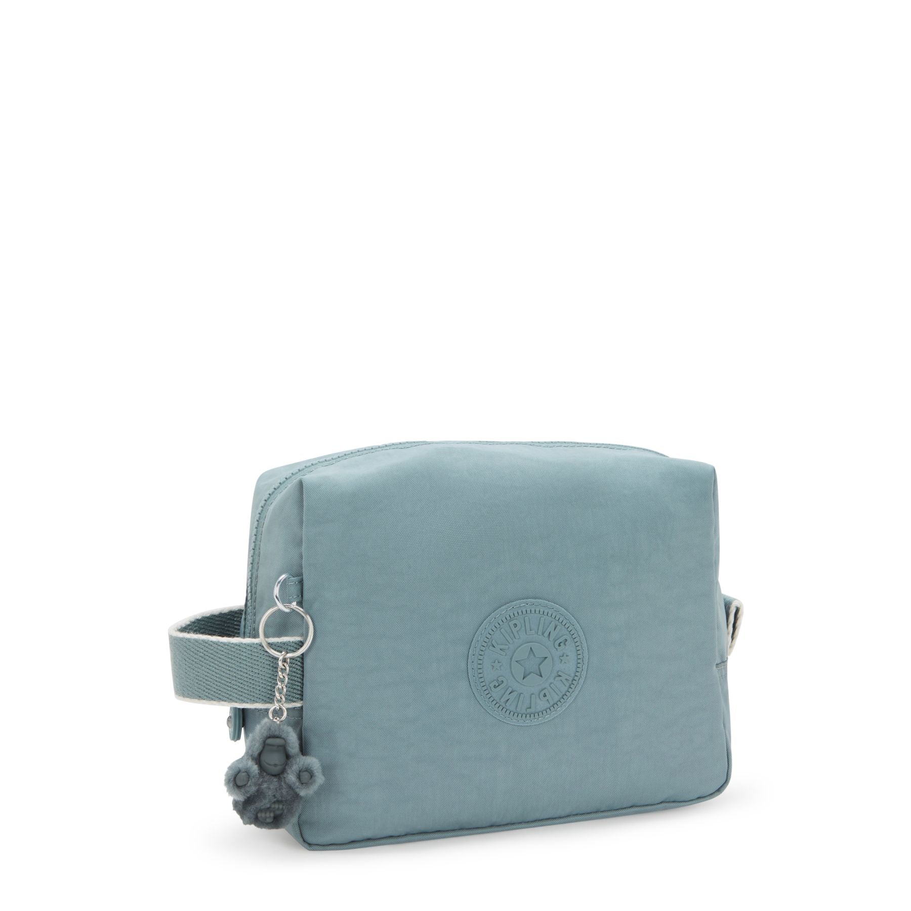 Kipling Parac Small Toiletry Bag - Waterproof Travel Cosmetic Organizer for Women & Men, Compact Makeup Pouch (Relaxed Grey) - Perfect for Airplane Carry-on, Gym, Camping & Weekend Getaways