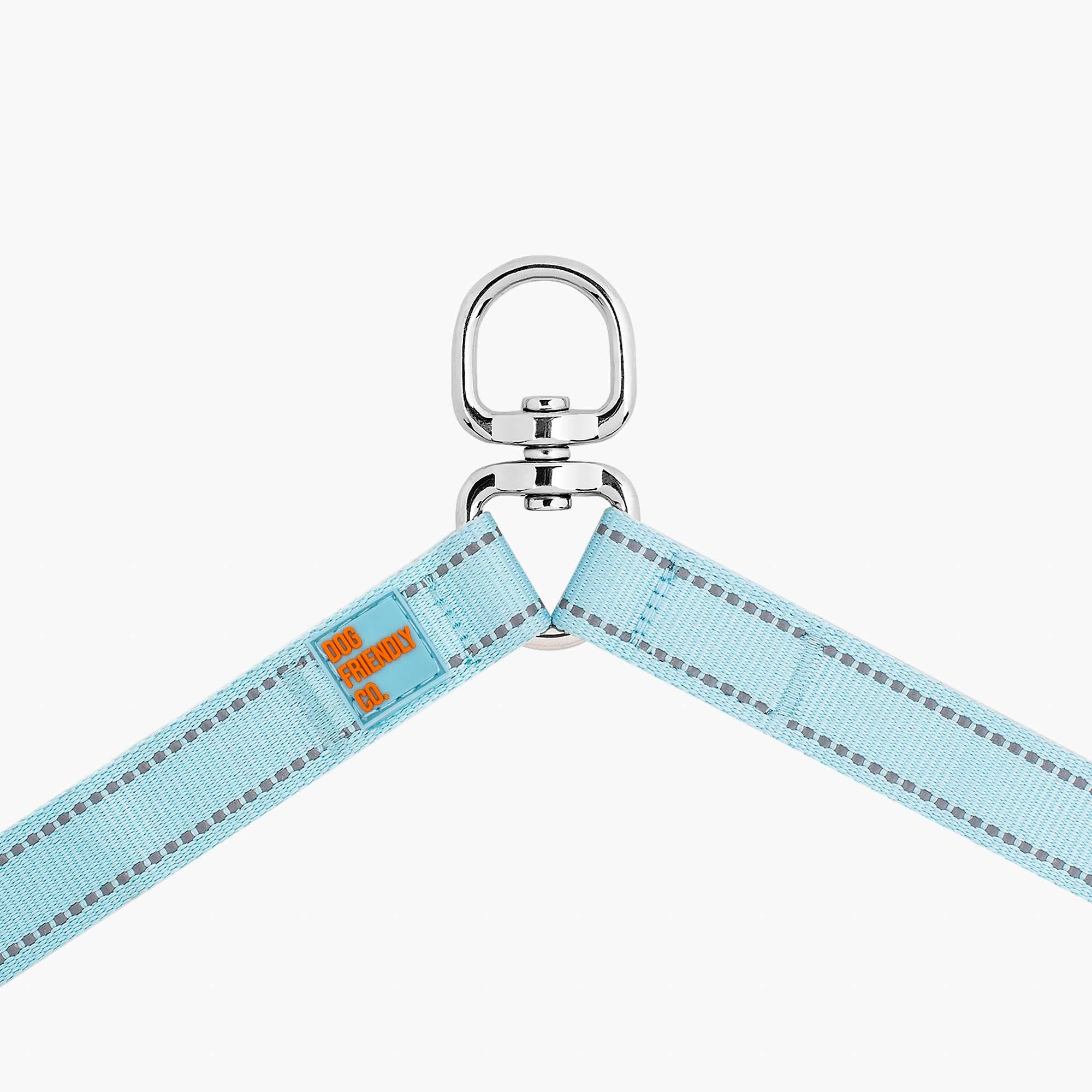 Dog Lead Splitter for 2 Dogs - Sky Blue Leash Connector | Tangle-Free Dual Dog Walking | Perfect for Hiking, Running & Outdoor Adventures