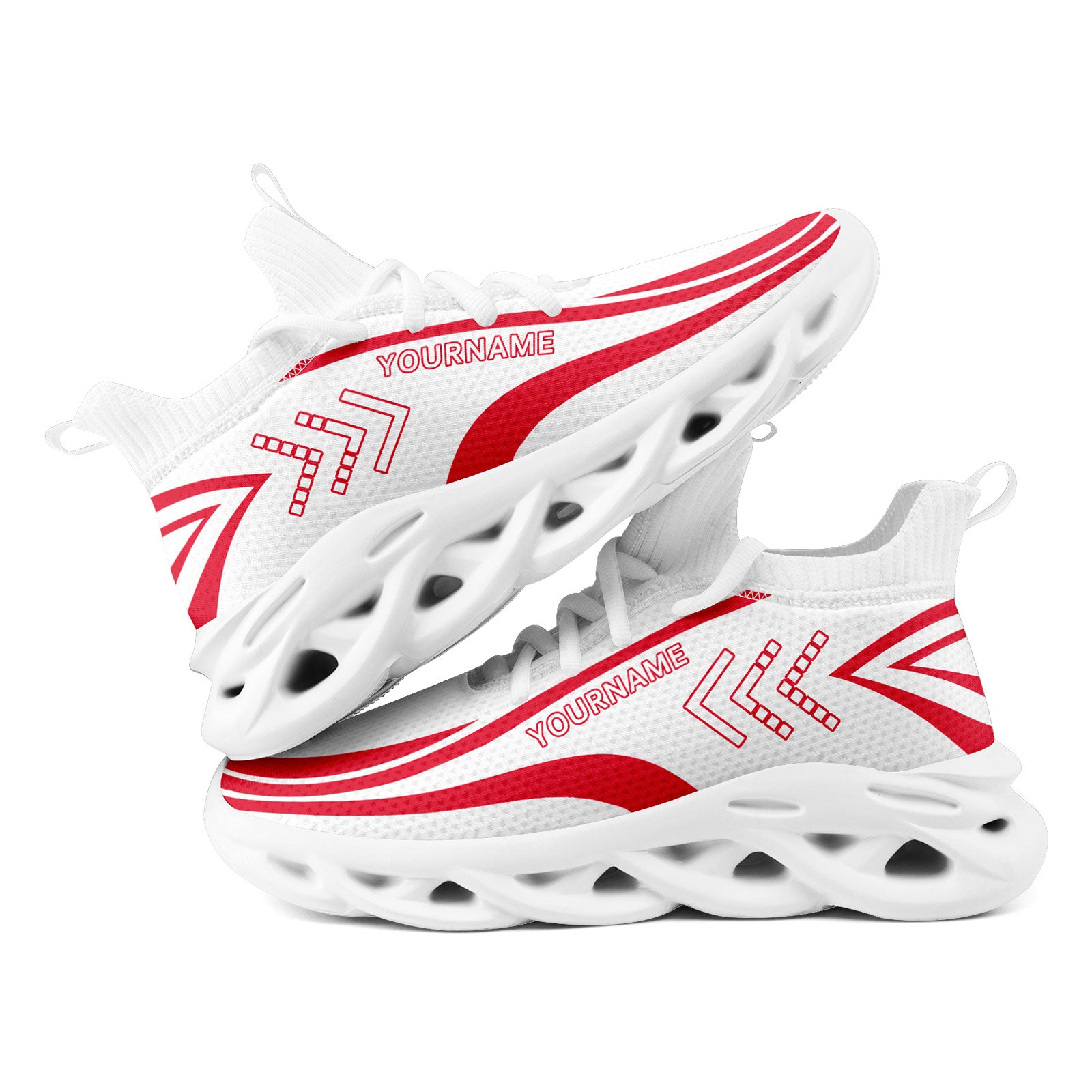 Custom Maxsoul Personalized Sneakers for Men - Breathable Running Shoes with Arch Support (Style FN030A D023002, Size 13) - Perfect for Jogging, Gym Workouts & Casual Wear