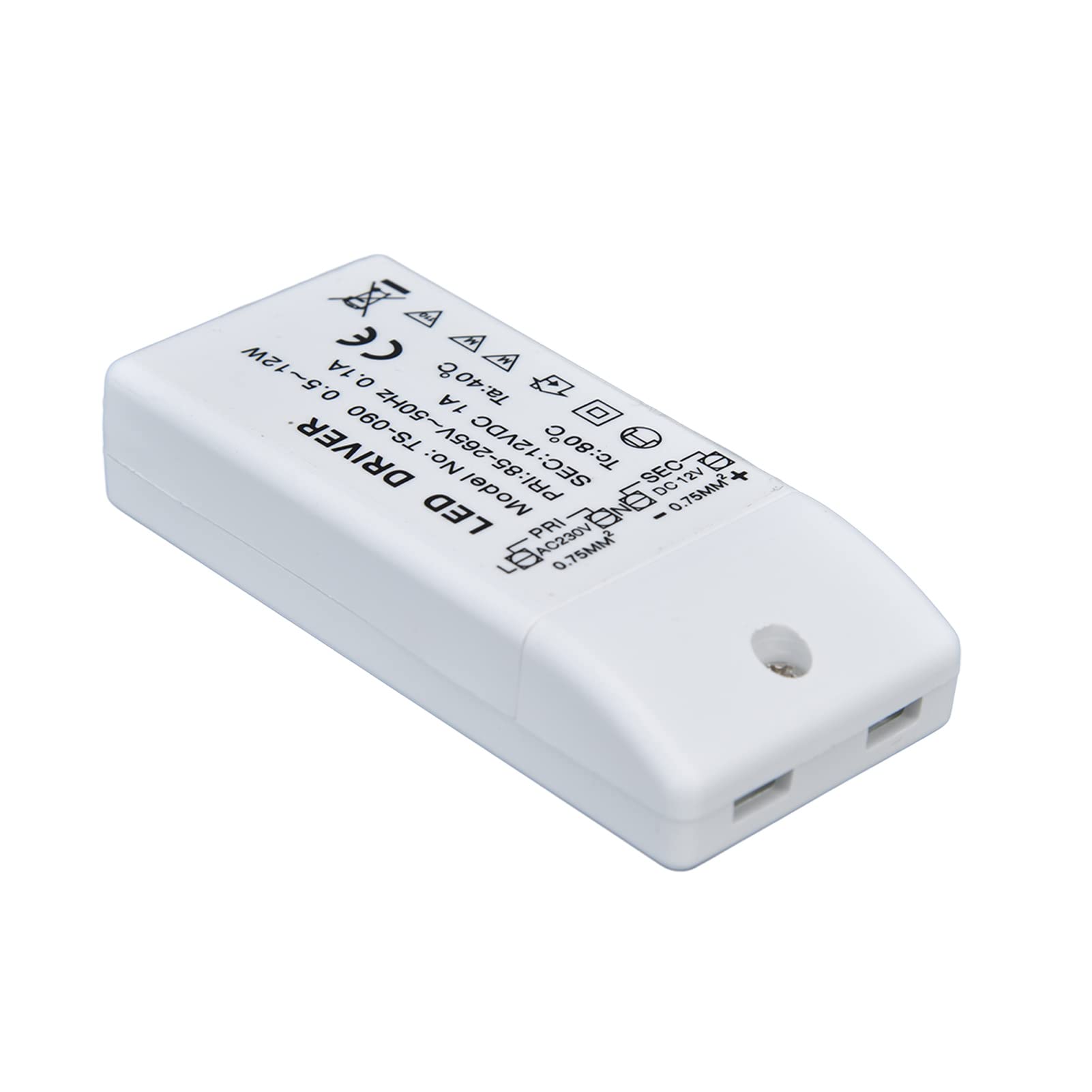 12W 12V DC 1A LED Driver Power Supply - Constant Current Transformer Adapter for LED Lights (AC 85-265V) - Perfect for Home, Office, and Commercial LED Lighting Solutions