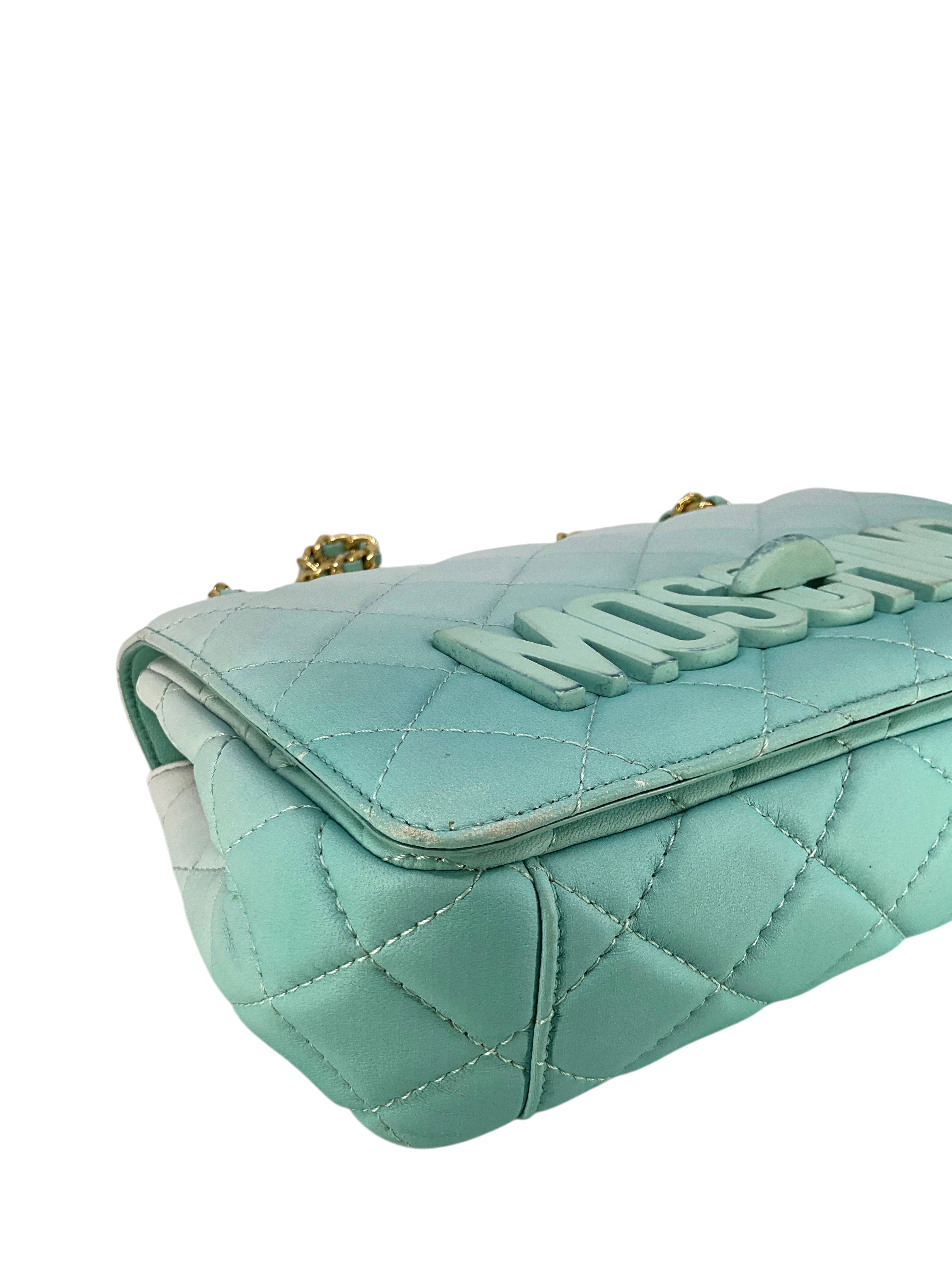 Moschino Ombre Leather Degrade Medium Flap Crossbody Bag - Stylish Women's Designer Handbag for Work, Party & Evening Out