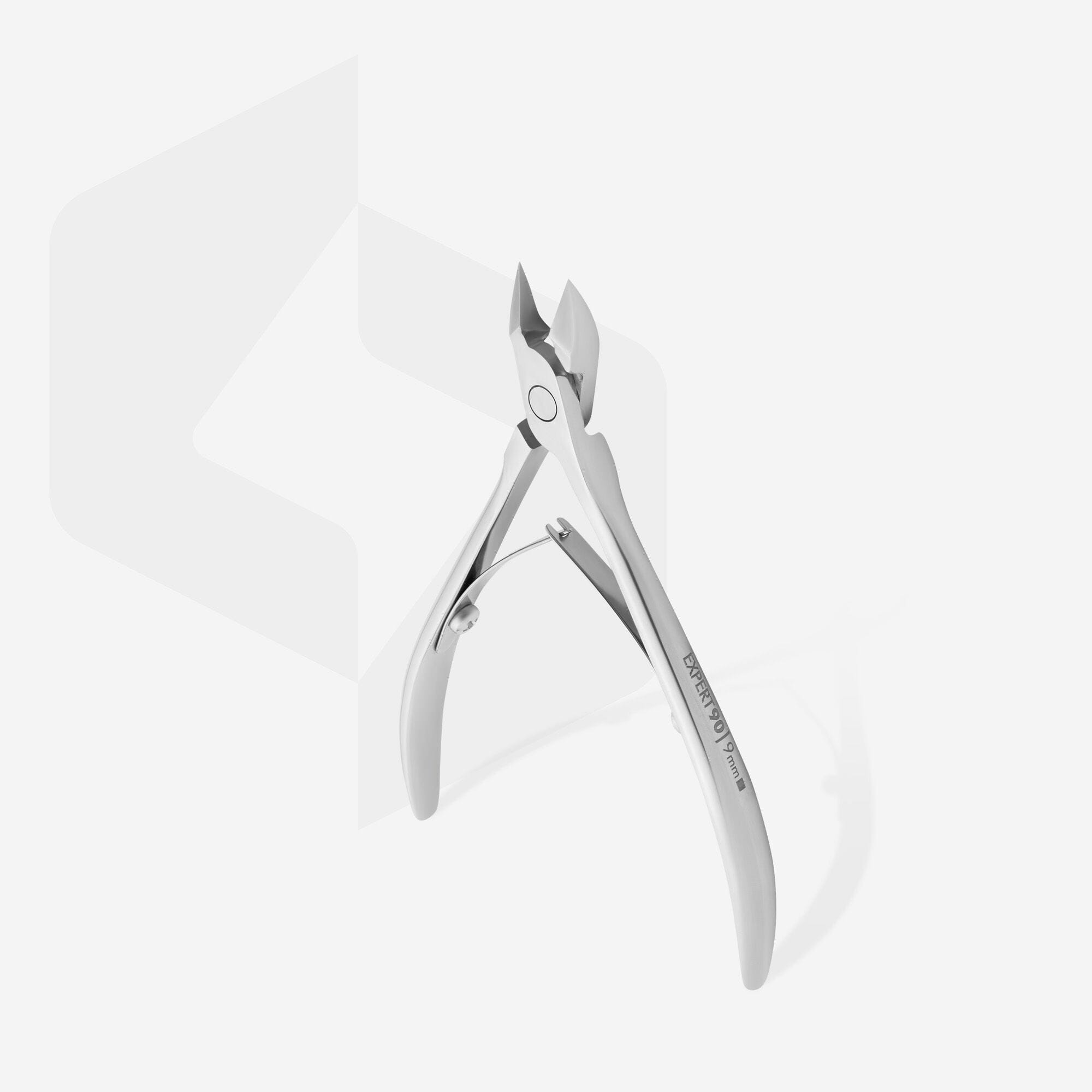 Professional Cuticle Nippers EXPERT 90 (9mm) - Stainless Steel Nail Clippers for Precise Manicure & Pedicure - Perfect for Salon, Spa & Home Nail Care