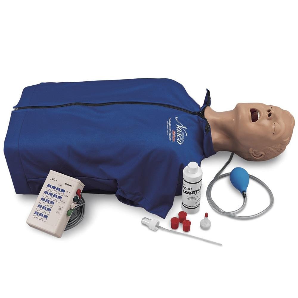 Deluxe CRiSis™ Manikin Torso with Advanced Airway Management - Professional Medical Training Equipment for CPR, Intubation & Emergency Response Practice