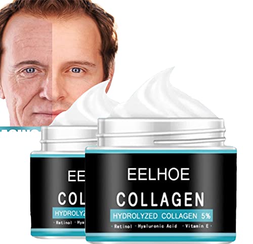 **Anti-Aging Collagen Face Cream with Retinol & Hyaluronic Acid - Firming & Hydrating Night Cream for Women - 30g (2PCS) - Reduce Wrinkles & Boost Skin Elasticity | Perfect for Nighttime Skincare Routine**