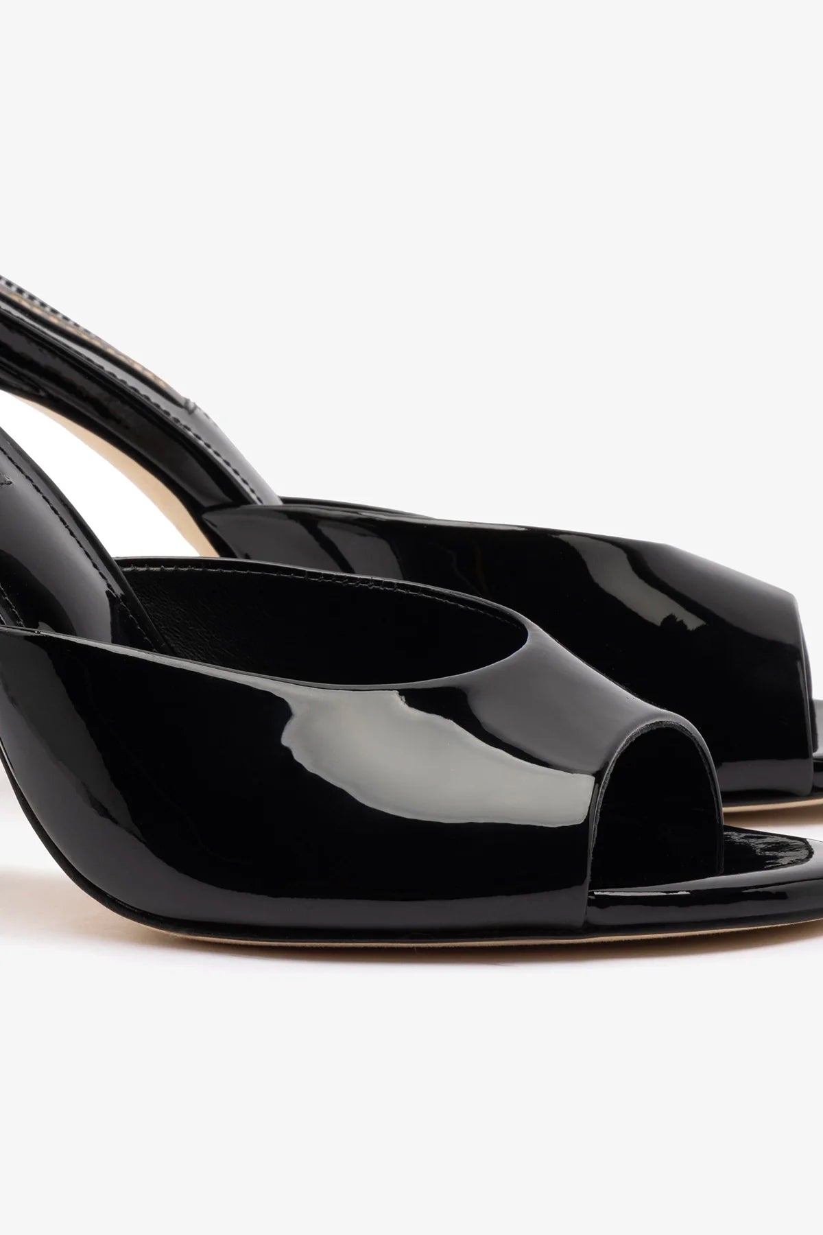 Black Leather Jasmine Hi Mule Shoes - Women's Fashion Slip-On Loafers for Casual Outings & Office Wear