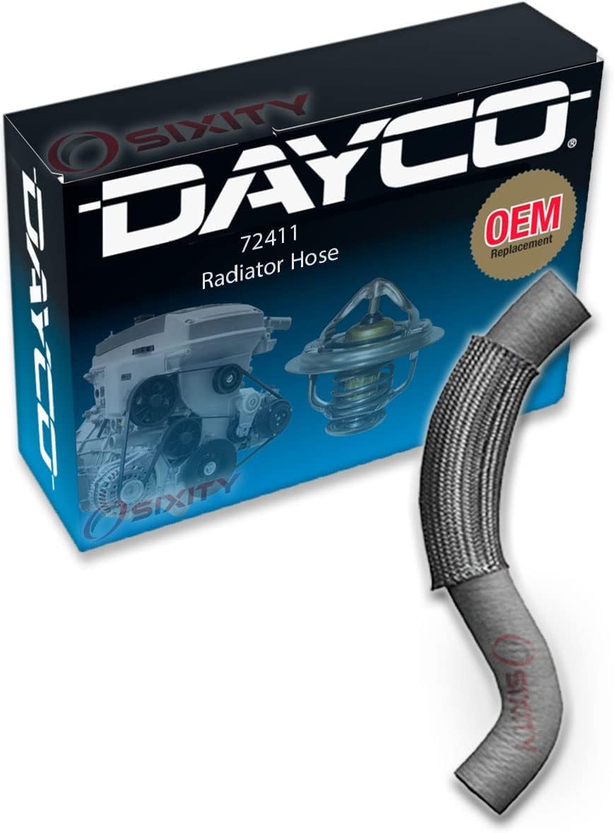 Dayco 72411 Upper Radiator Hose - High-Quality Replacement for Cars & Trucks - Perfect for Engine Cooling System Maintenance & Repair