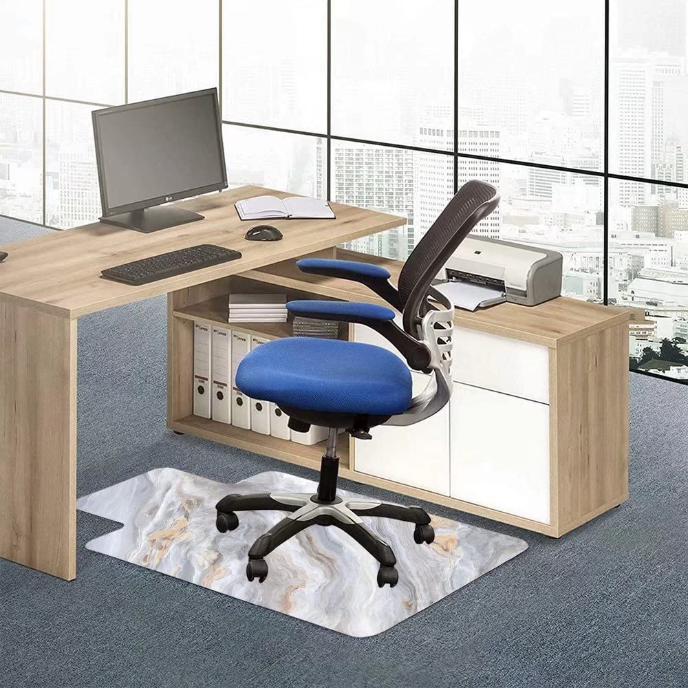 Custom Office Chair Mat for Hardwood & Tile Floors - 36