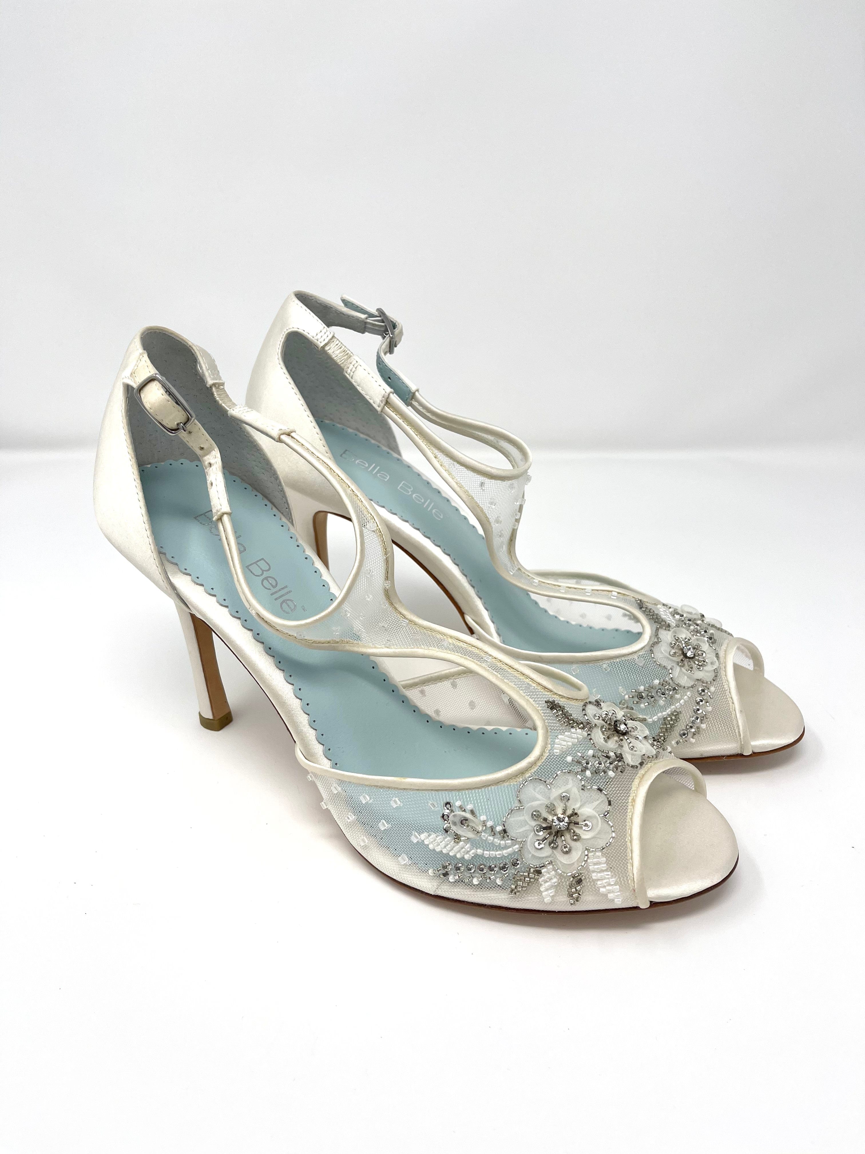 Bella Belle Paloma Women's Wedding Shoes Size 8 - Elegant Bridal Heels for Weddings, Parties & Special Occasions