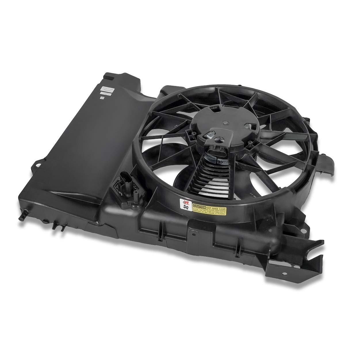 Auto Dynasty CH3113105 OE Style AC Condenser Cooling Fan Shroud Assembly for 2004-2009 Dodge Durango & Chrysler Aspen 4.7L/5.7L Hybrid - Perfect for AC System Repair and Summer Cooling Maintenance