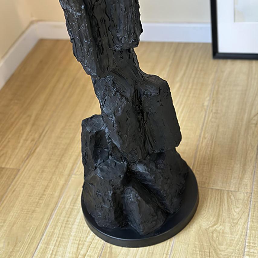 Modern Charcoal Lava Floor Lamp - Adjustable LED Standing Light for Living Room, Bedroom & Office - Perfect for Reading, Relaxation & Ambient Lighting