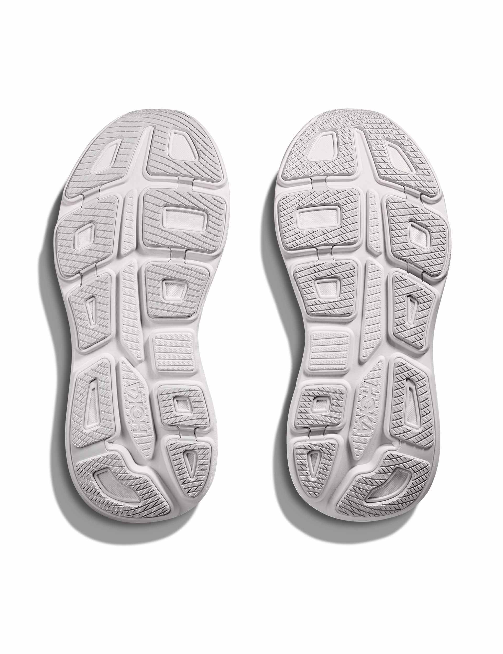 Hoka Bondi 9 Running Shoes - Cosmic Grey/White - Cushioned Comfort for Long-Distance Running & Walking