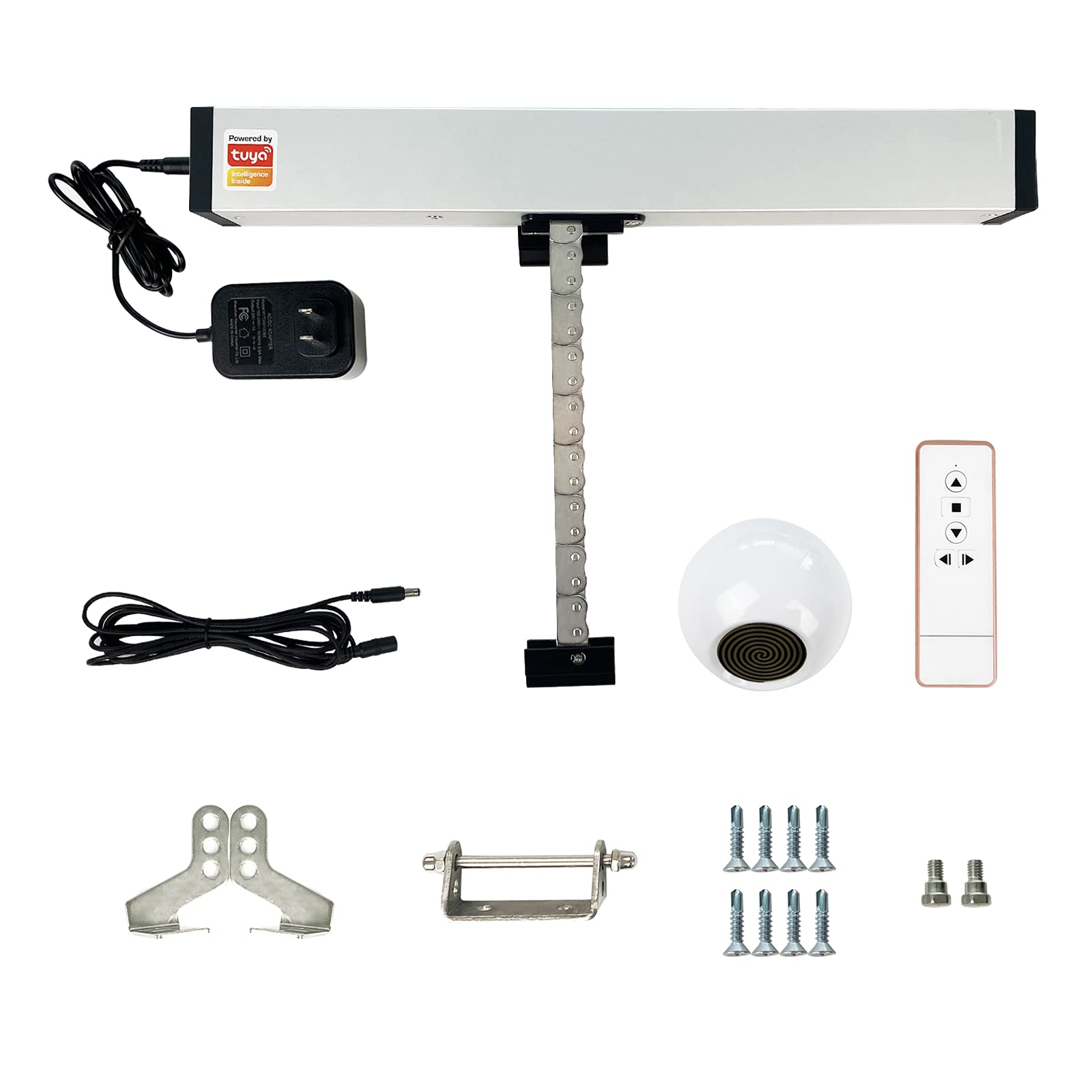 Smart Automatic Window Opener with Wireless Rain Sensor - WiFi Control via Google Home, Alexa & Phone App (400mm) - Perfect for Smart Homes, Weather Protection & Remote Access
