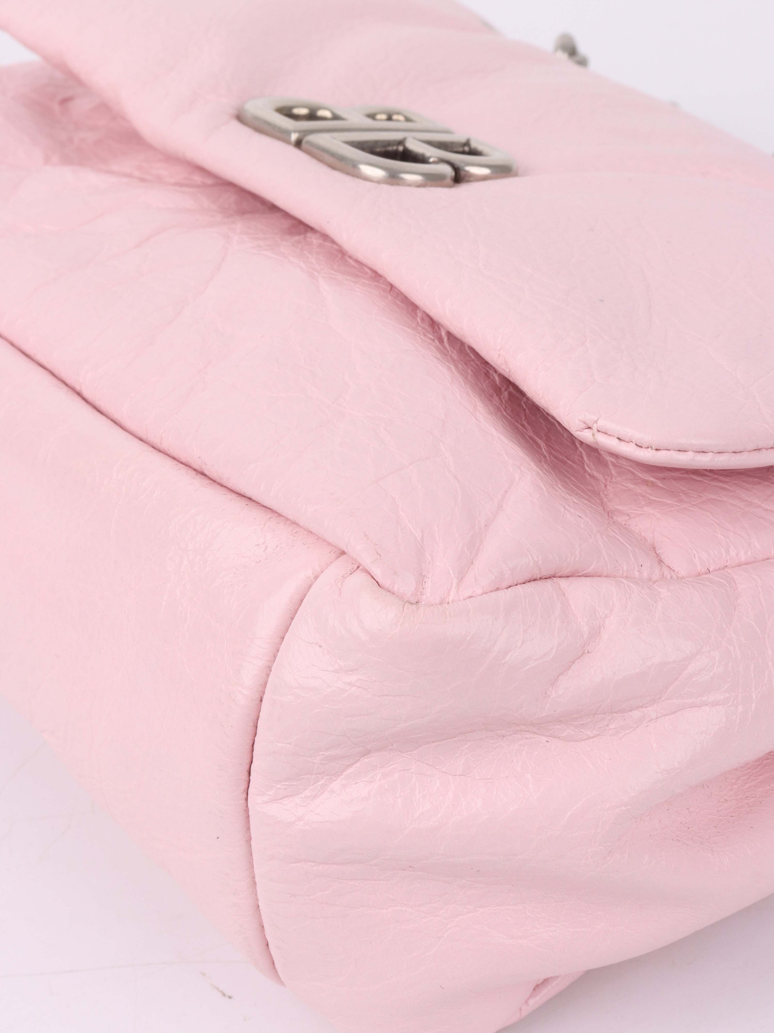 Balenciaga Monaco Mini Bag in Petal Pink - Luxury Crossbody Purse for Women, Perfect for Parties, Dates & Everyday Use