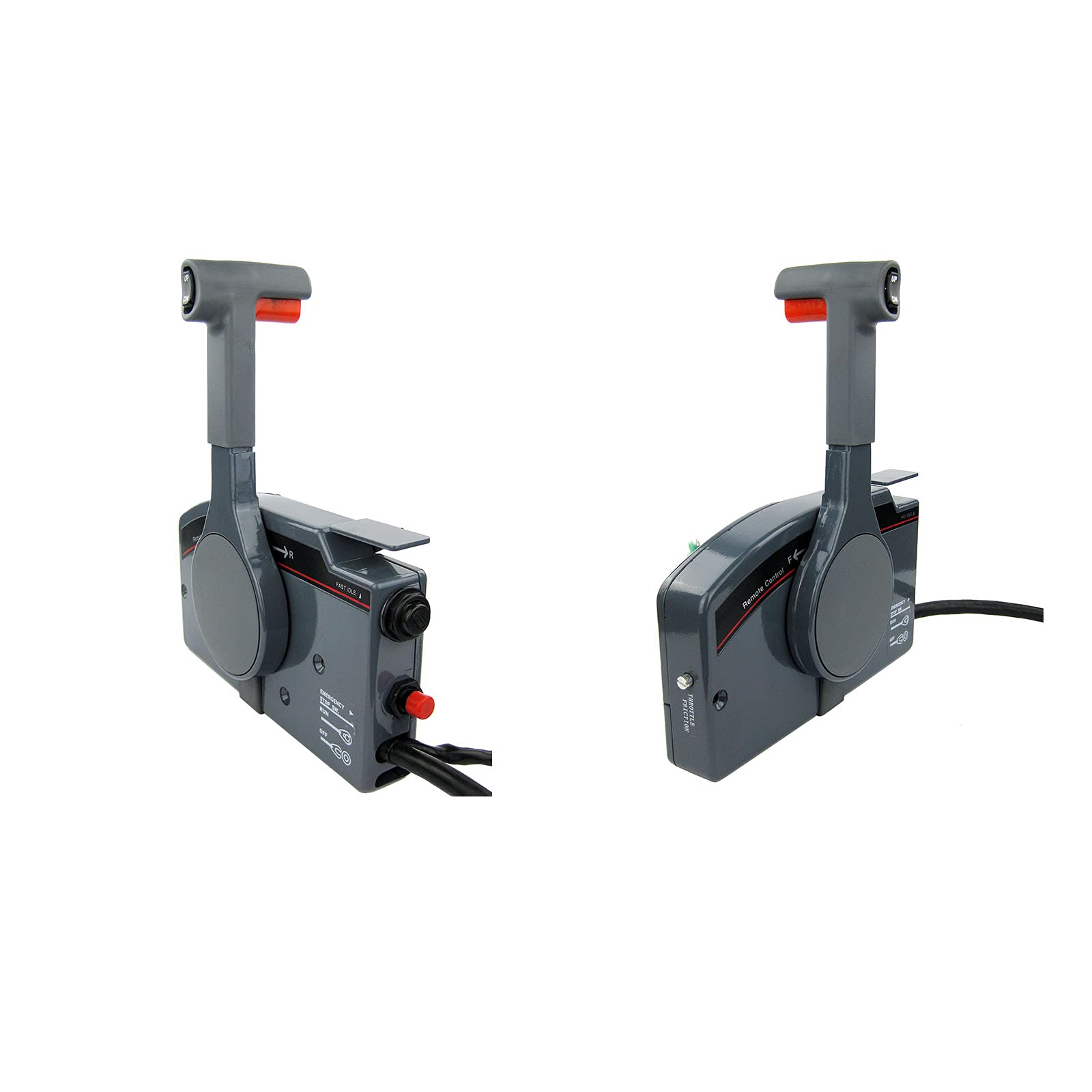 Yamaha Outboard Remote Control Box OEM 703-48205-16-00 - Right Side Mount Marine Push Throttle with 10-Pin Cable & Trim/Tilt Switch - Perfect for Boating, Fishing, and Water Sports