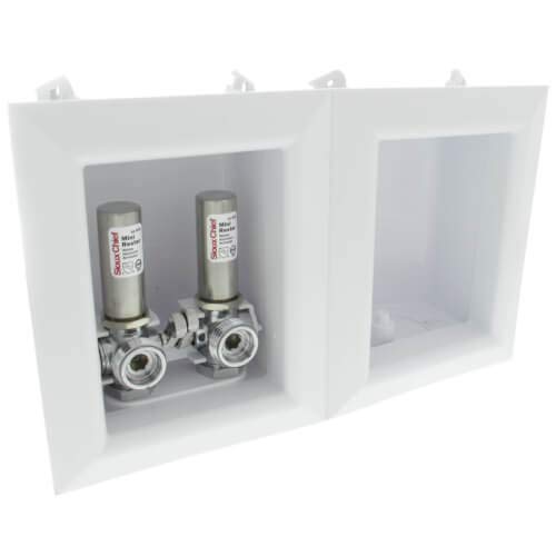 Ox Box Washing Machine Outlet Box with Water Hammer Arrestor - 1/2