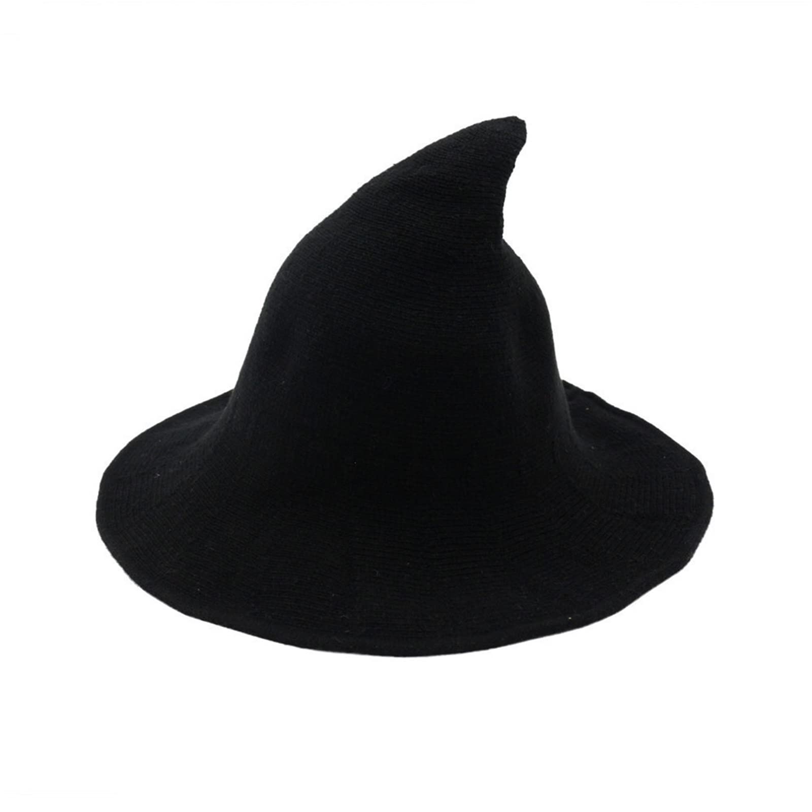 Halloween Witch Hat for Women & Girls - Foldable Wide Brim Wool Wizard Hat for Costume Parties, Cosplay & Trick or Treat | Perfect for Halloween Decorations & Themed Events