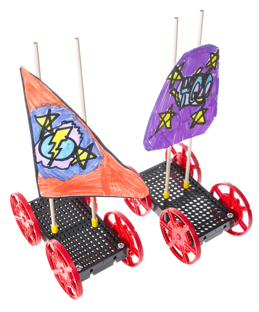 High-Performance Advanced Sail Cars - 10 Pack Set for Kids Outdoor Racing & Beach Play - Durable Wind-Powered Toy Cars for Beach, Park & Backyard Fun