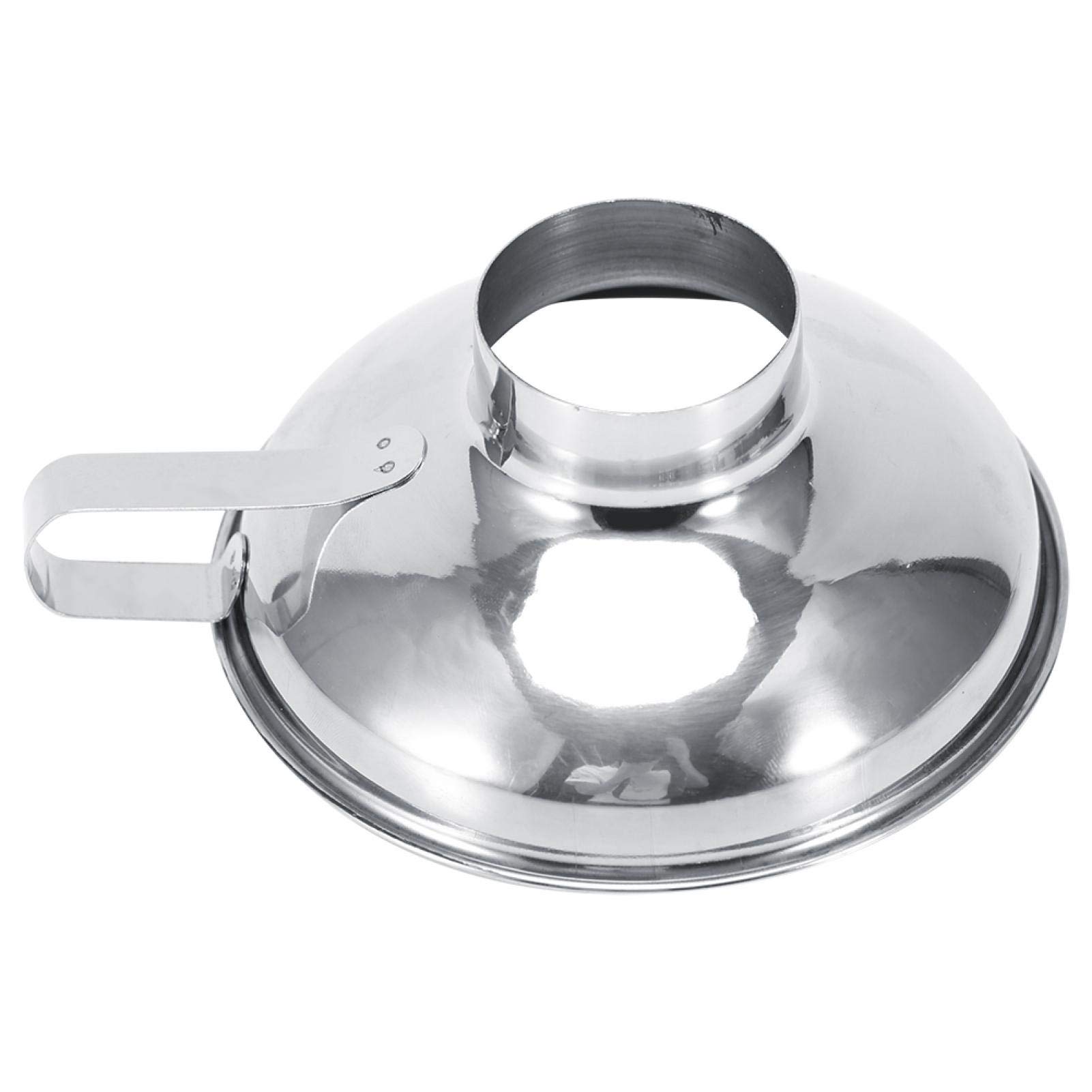 Stainless Steel Jam Funnel - Wide Mouth Canning Funnel for Kitchen, Transferring Fluid, Oil, Powder & Beans - Durable Jar Funnel with Handle for Jam Making & Food Preservation | Perfect for Home Canning, Baking & DIY Kitchen Projects