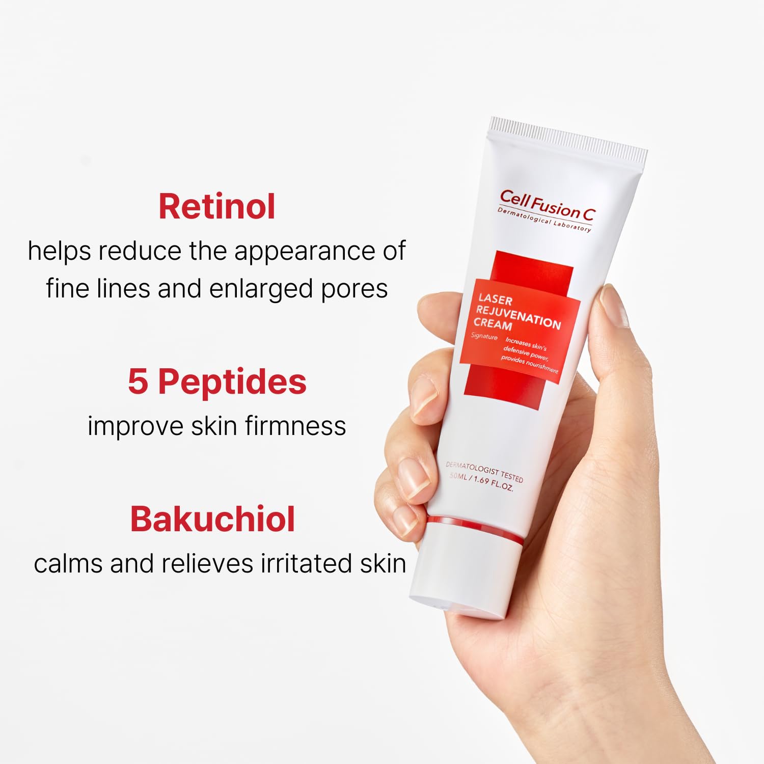 Cell Fusion C Laser Rejuvenation Cream 50ml (2-Pack) - Anti-Aging Moisturizer for Wrinkles & Brightening - Perfect for Night Routine & Skincare Regimen