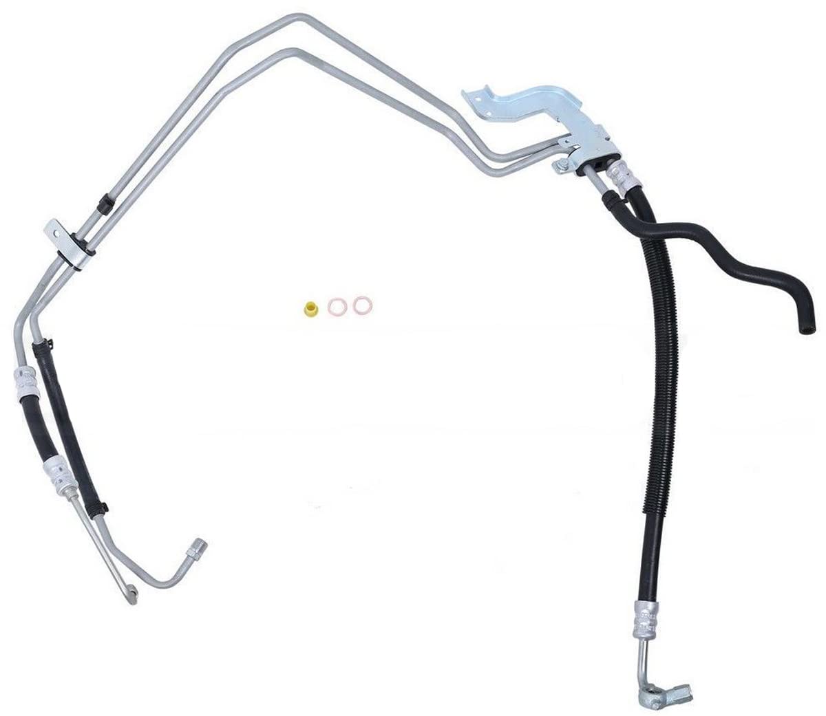 Sunsong 3403670 Power Steering Hose Assembly - High Pressure Replacement for Smooth Steering | Compatible with Ford, Chevy, Dodge Trucks & SUVs | Perfect for Off-Roading, Towing & Daily Commuting
