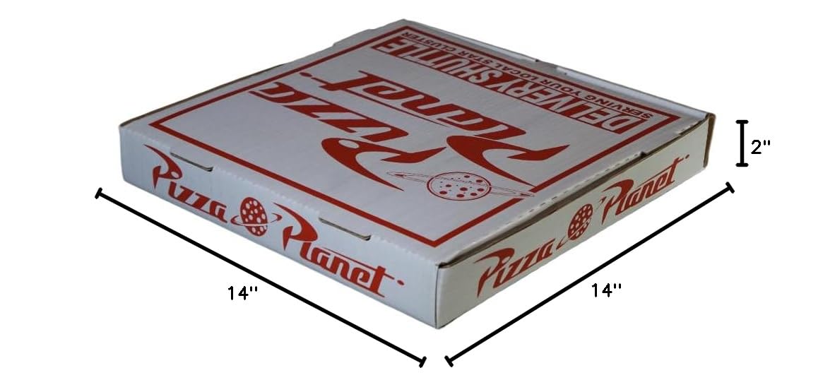 Large 14-Inch Pizza Planet Box - Premium Pizza Storage & Delivery Box for Restaurants, Takeout & Parties | Perfect for Pizza Shops, Catering & Home Use