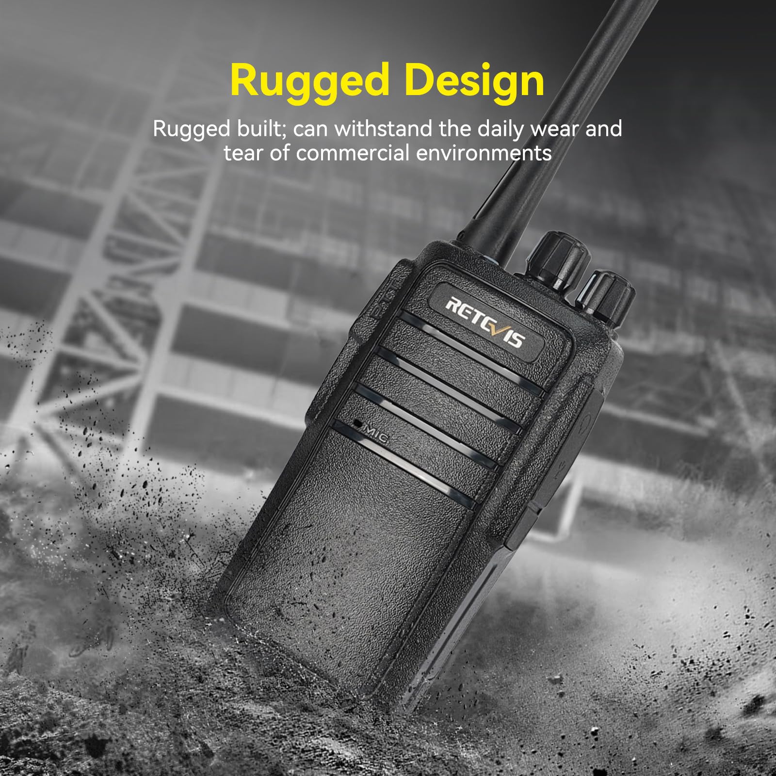 Retevis RT21 10 Pack Walkie Talkies with 6-Way Charger - Long Range Two Way Radios for Outdoor Adventures, Camping, Hiking & Emergency Communication