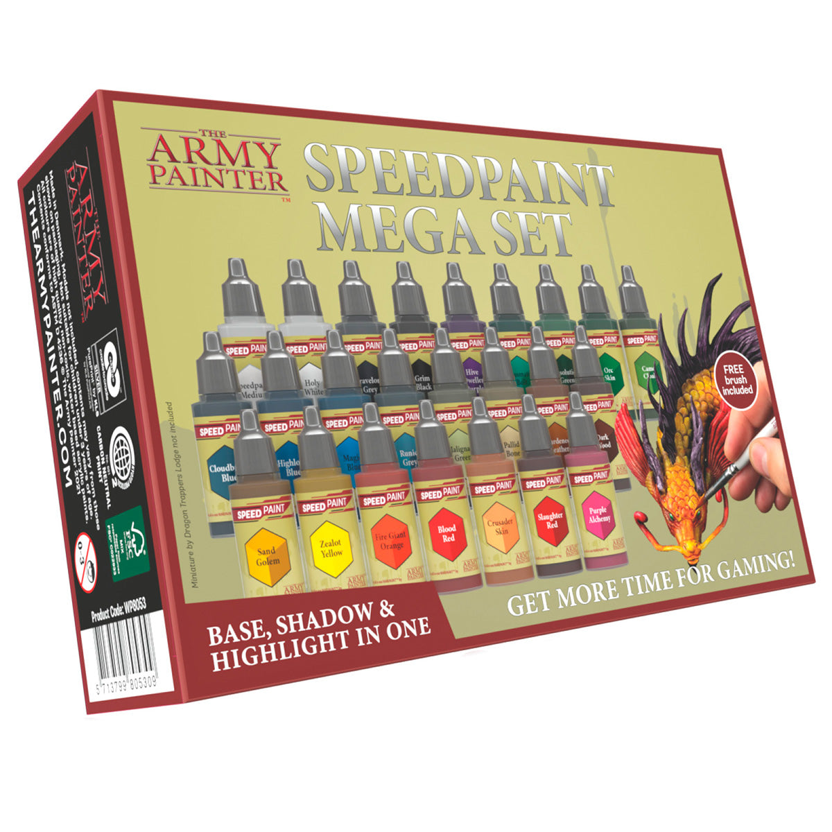 Speedpaint: Mega Paint Set - 60 Vibrant Colors for Miniatures, Models & Crafts - Perfect for Warhammer, D&D & DIY Art Projects