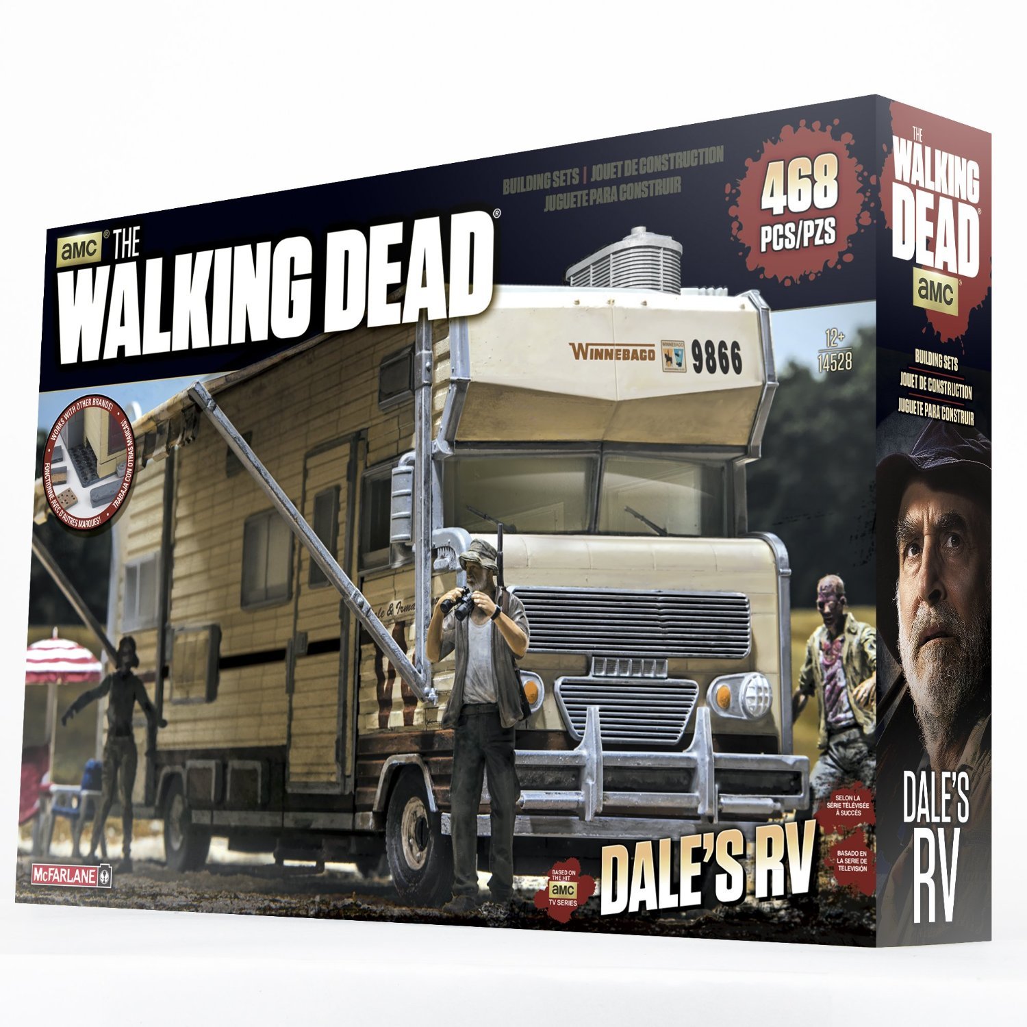 McFarlane Toys The Walking Dead Dale's RV Construction Set - Collectible Building Kit for Fans, Perfect for Display & Play | TV Show Merchandise & Gifts