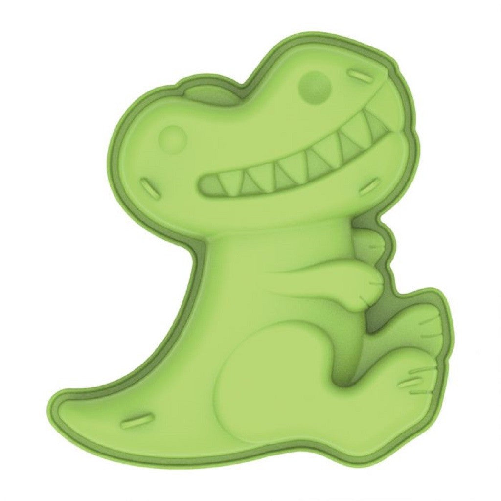Premium Silicone Dinosaur Cake Mold - Non-Stick Baking Pan for Cupcakes, Cookies & Chocolate - Perfect for Birthday Parties, Kids Baking & DIY Desserts - Green
