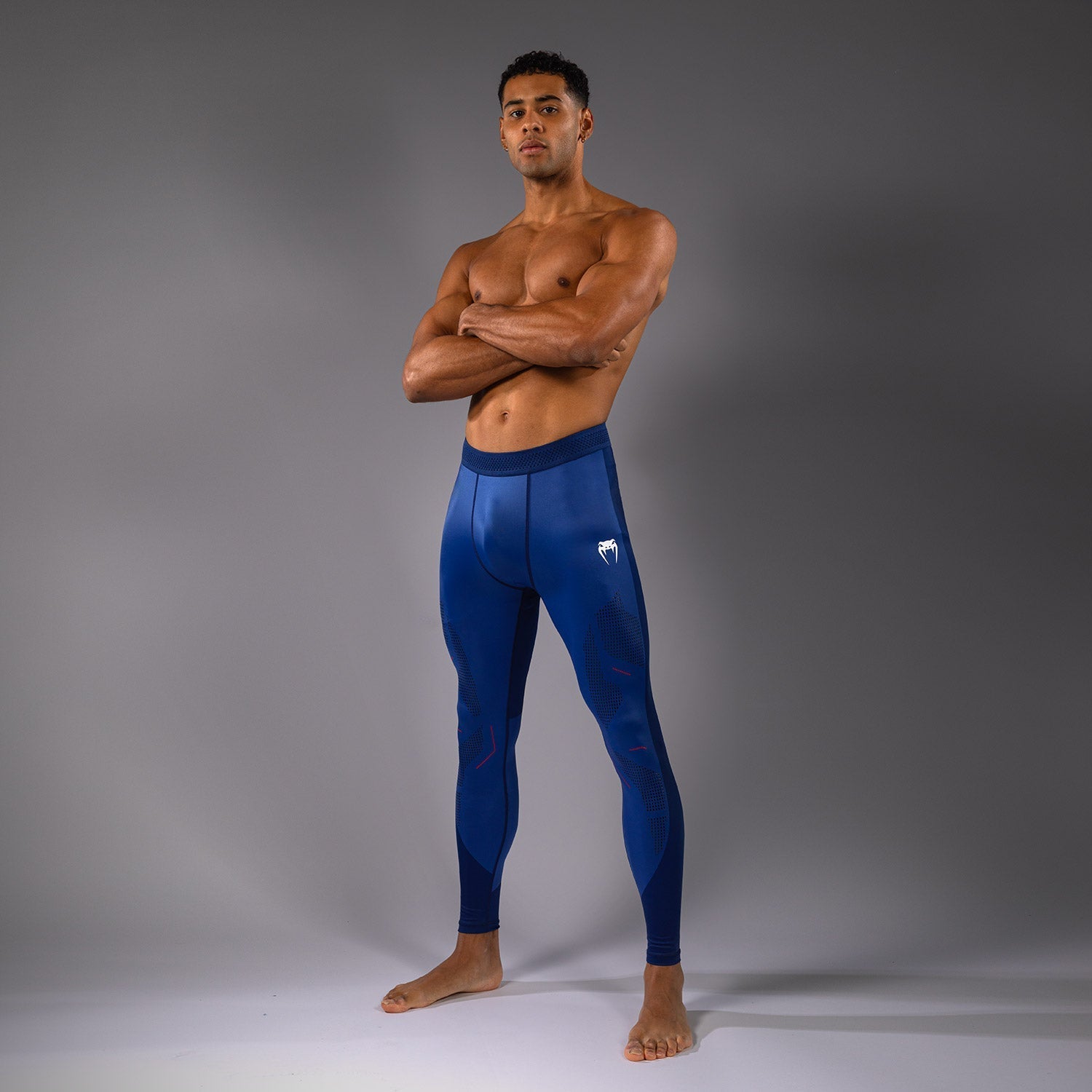 Venum Technical 3.0 Spats - Compression Leggings for MMA, BJJ & Training - Night Blue - Perfect for Combat Sports & Gym Workouts