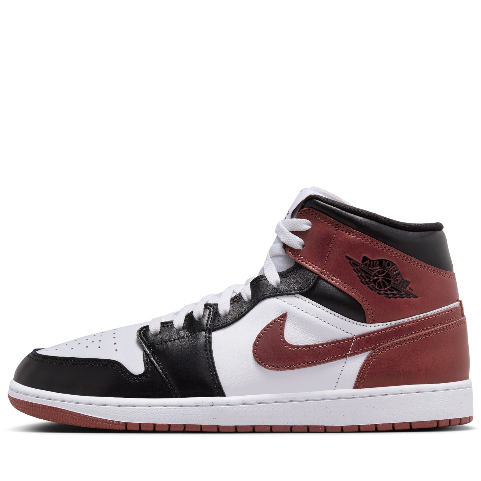 Air Jordan 1 Mid SE Sneakers - White/Dark Pony Basketball Shoes for Men | Comfortable Athletic Shoes for Casual Wear, Gym & Street Style
