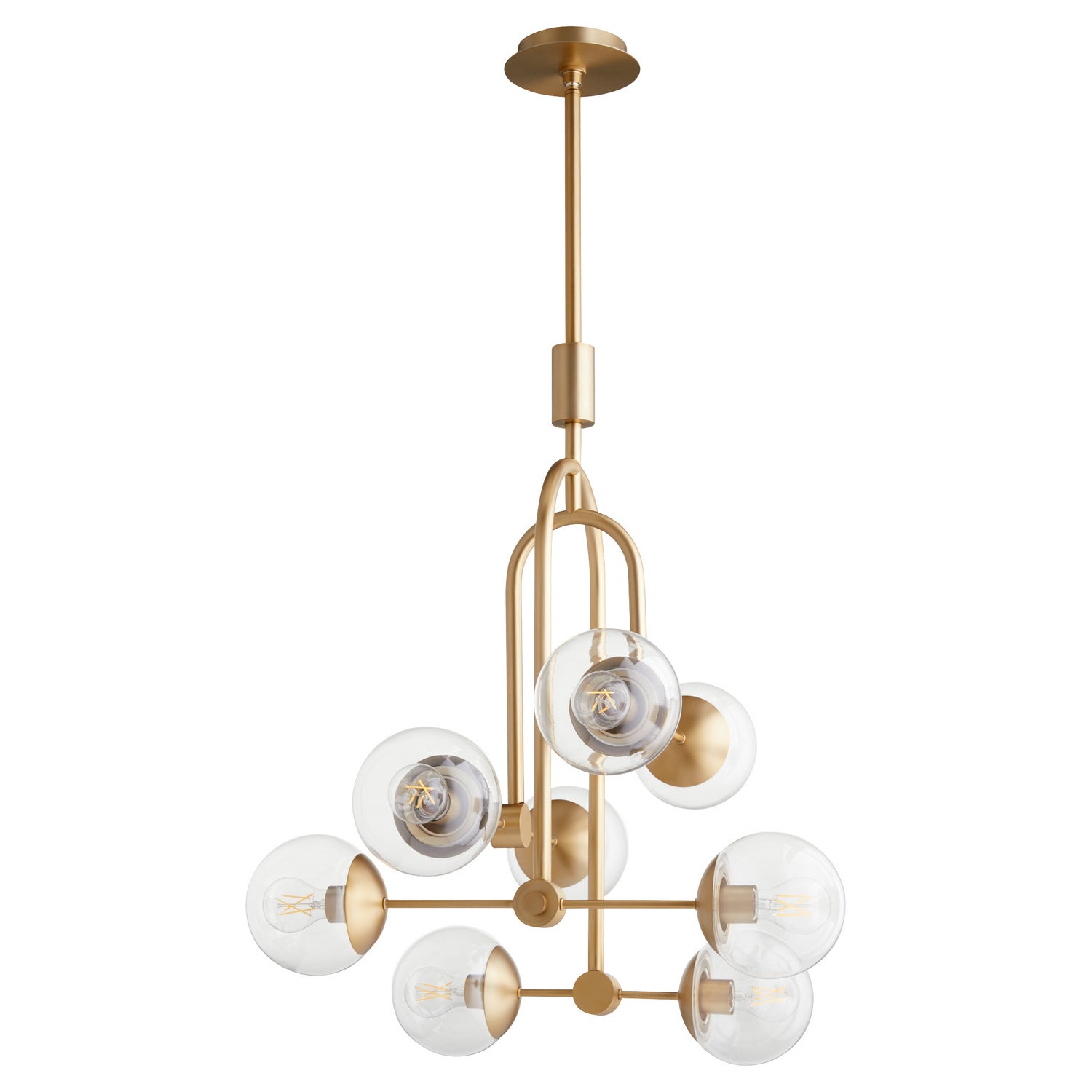Cyan Design 11387 Drea Pendant Light Fixture in Aged Brass - Vintage Industrial Ceiling Light for Dining Room, Kitchen, or Entryway