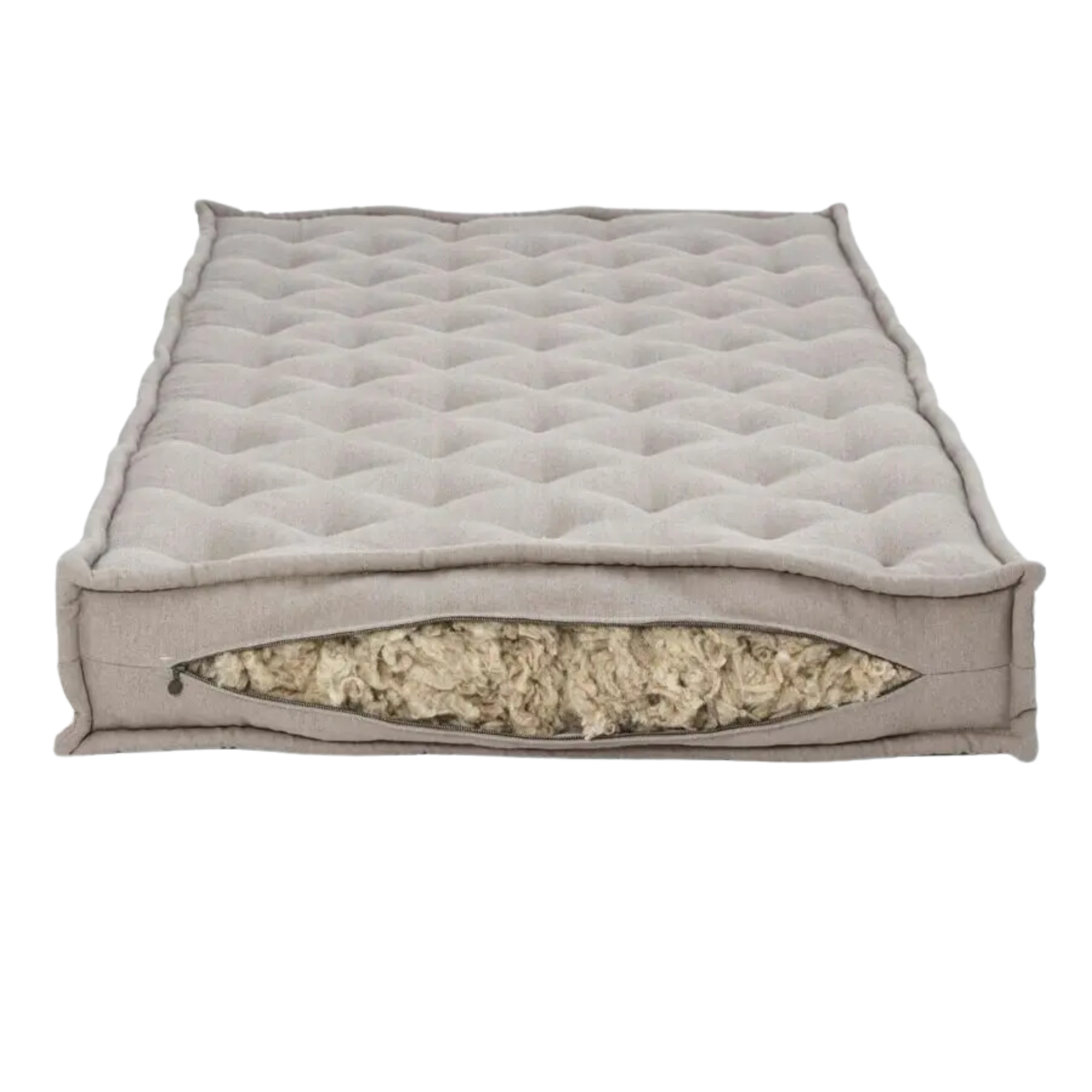 Premium 7-Layer Wool Filled Mattress for All-Season Comfort - Organic Natural Bedding for Back Pain Relief & Temperature Regulation - Perfect for Master Bedroom, Guest Room & Eco-Friendly Home Decor