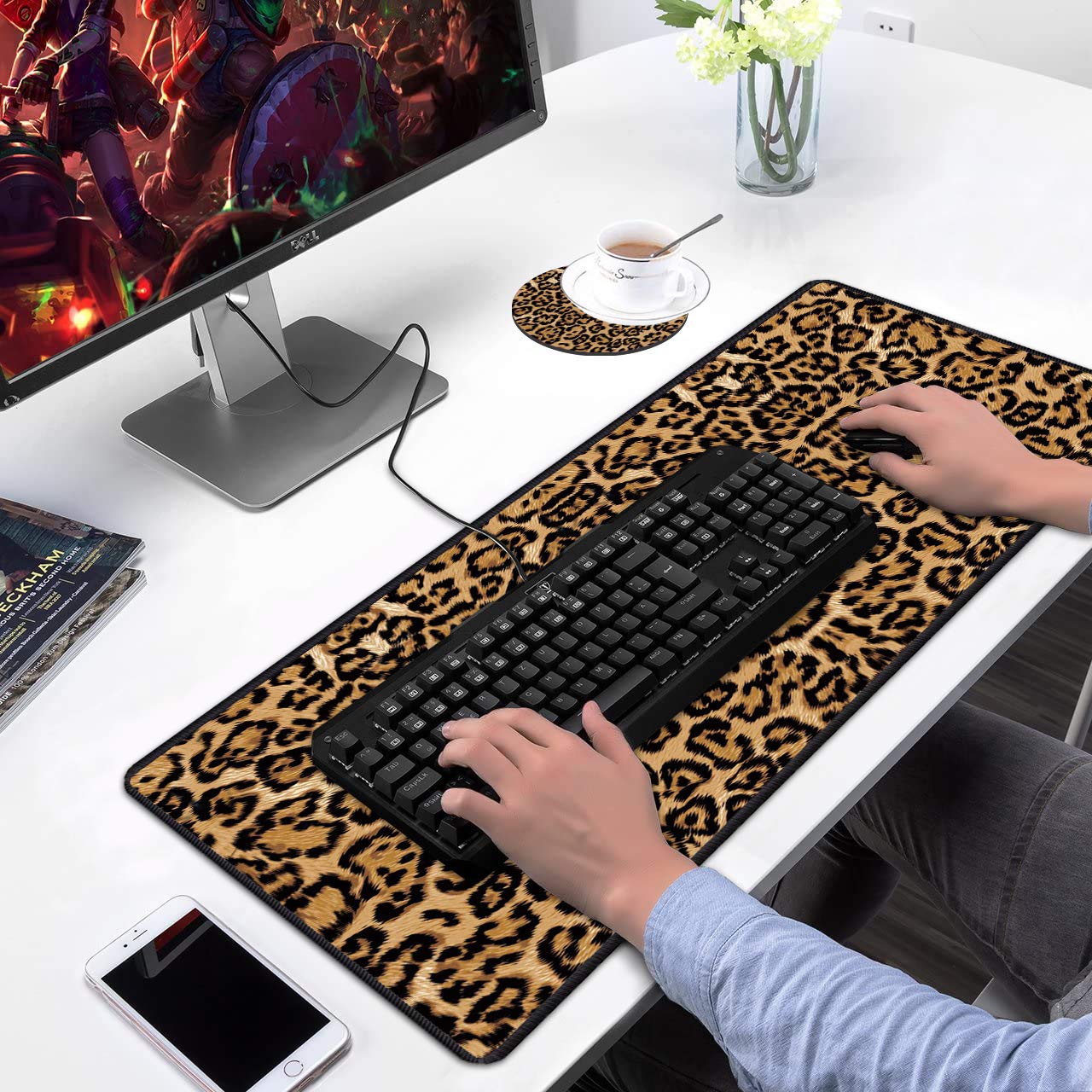 Premium XXL Gaming Mouse Pad & Coaster Set (31.5