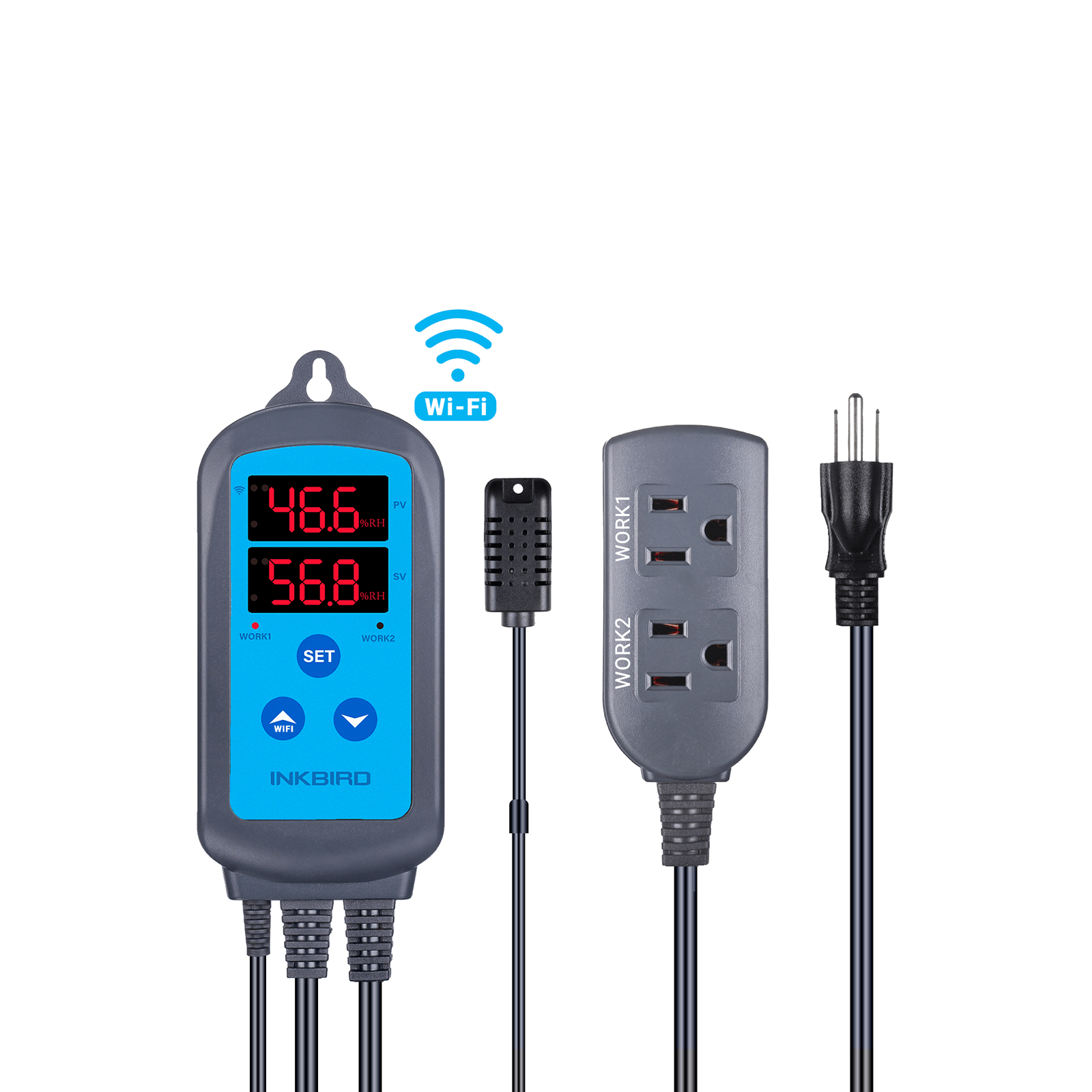 IHC 200 Series Digital Humidity Controller - Precise Climate Control for Greenhouses, Grow Tents & Home Storage | Smart Humidity Regulator
