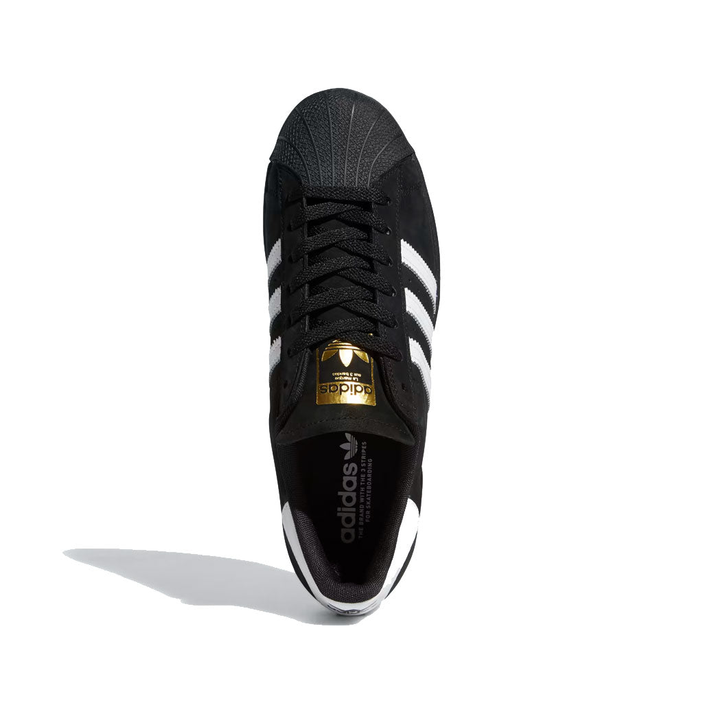 Adidas Superstar ADV Sneakers - Core Black, Cloud White & Gold Metallic - Men's/Women's Casual & Streetwear Shoes for Everyday Wear & Fashion Outfits