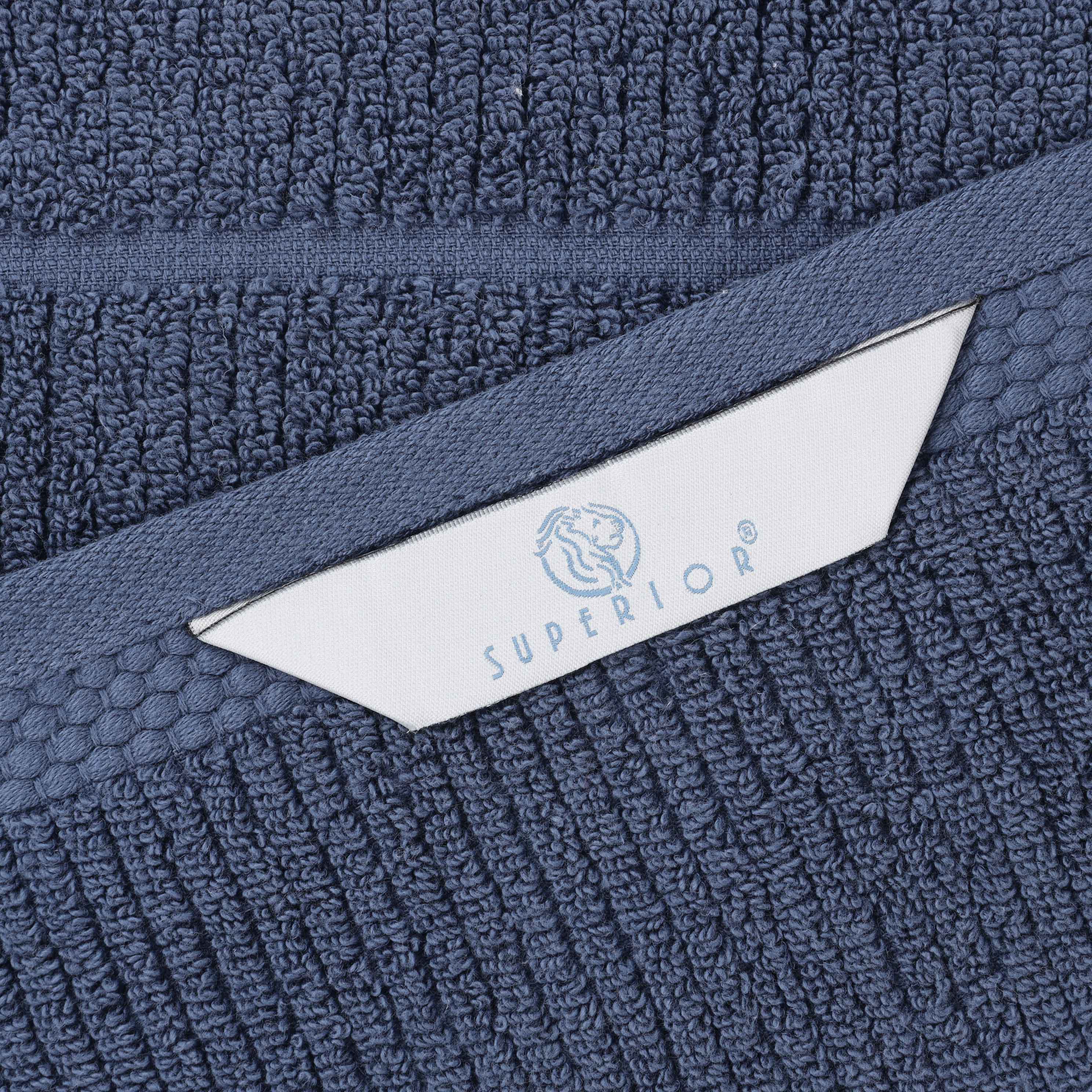 Milo Smart Twist Cotton Solid Ribbed Design Bath Sheets, Set of 2 - Ultra Soft & Absorbent Luxury Towels for Spa, Bathroom & Beach Use