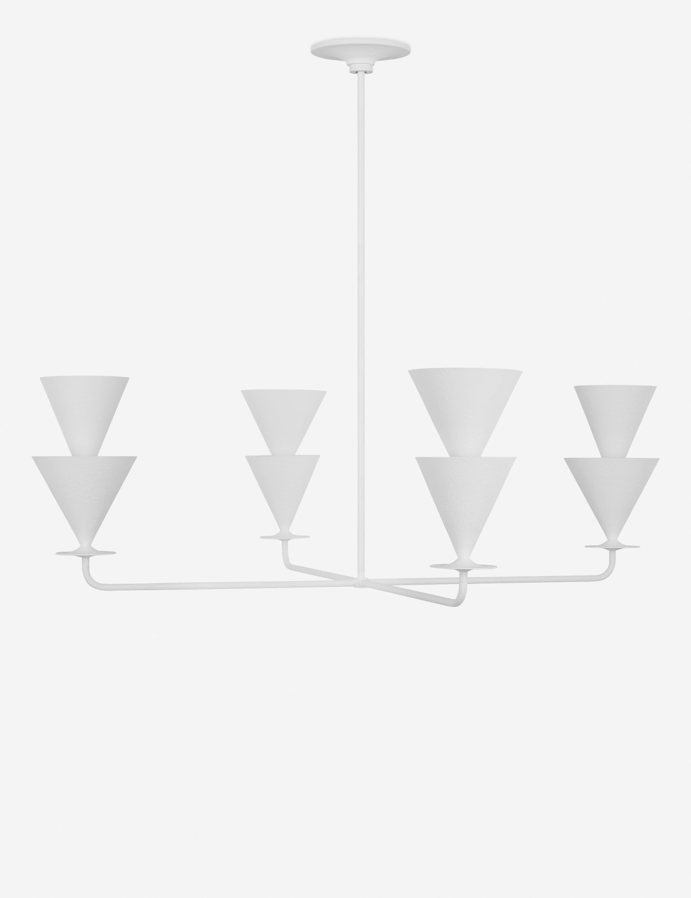 Stylish Cornet Chandelier by Christiane Lemieux - Modern Crystal Ceiling Light Fixture for Dining Room, Living Room & Bedroom Decor