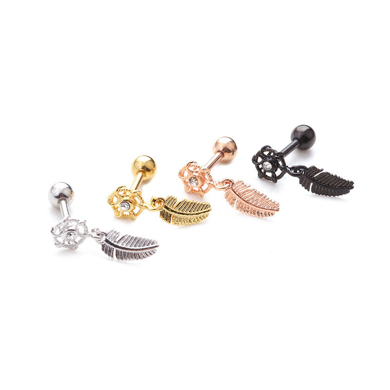 16G Cartilage Tiny Stud Earrings - Dreamcatcher Earrings for Women | HSPJ1957 | Perfect for Daily Wear, Parties & Gifts