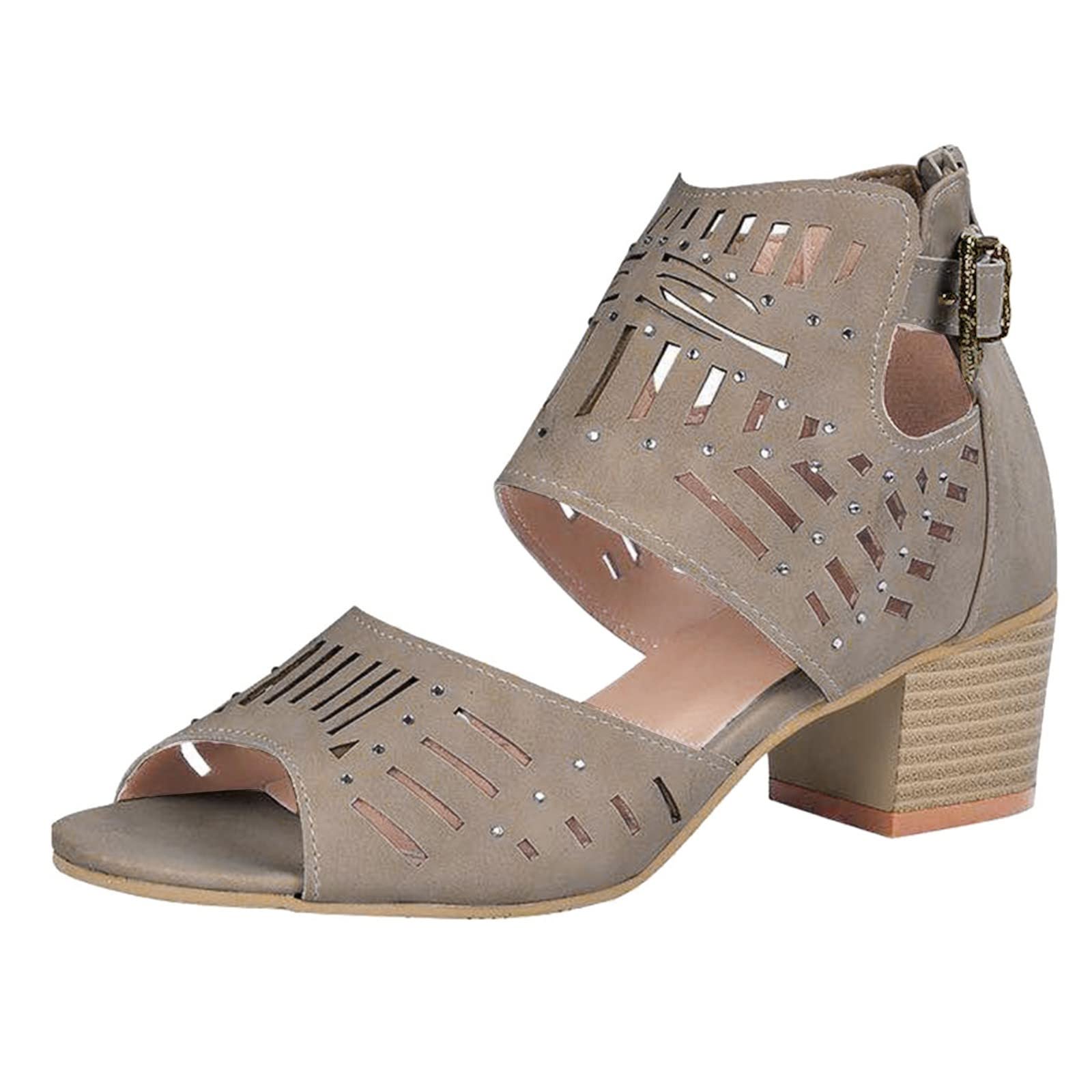 Women's Dressy Wedge Sandals - Black & Grey Espadrilles Flats for Casual & Summer Outfits | Perfect for Beach, Office, and Date Night