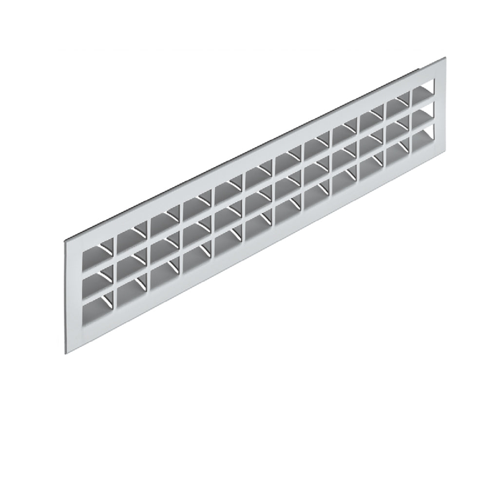 Aluminum Ventilation Grill with Straight Edge - Durable Metal Air Vent Cover for Home, Office & Industrial Use