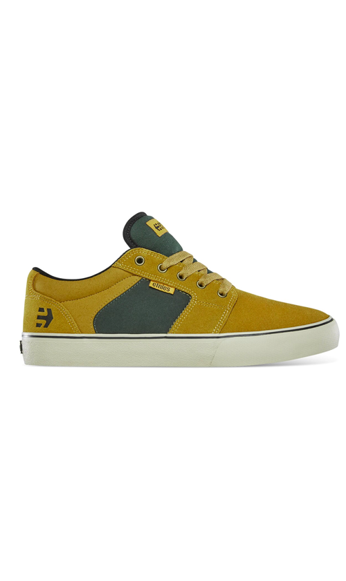 Etnies Barge LS Skate Shoes for Men - Tan/Green Color - Durable & Comfortable for Skateboarding and Casual Wear
