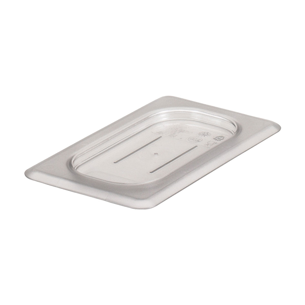 Cambro 90CWC135 Camwear Clear 1/9 Size Flat Food Pan Lid - Durable Plastic Cover for Commercial Food Storage & Catering