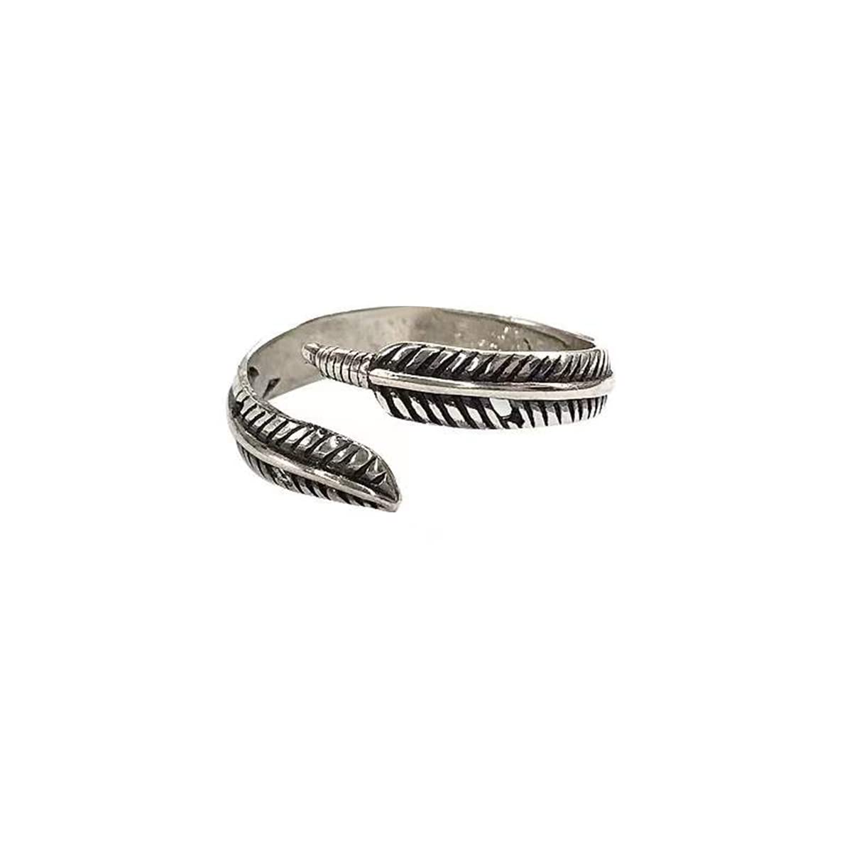 Vintage 925 Sterling Silver Knuckle Rings for Women & Men - Adjustable Size, Plated Cupronickel, Elegant Jewelry Gift Box (Leaf Design) - Perfect for Parties, Weddings & Everyday Fashion Accessories
