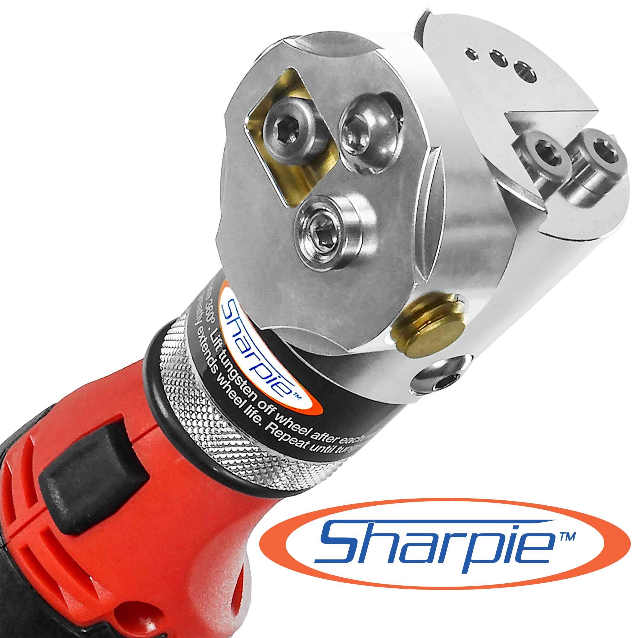 Sharpie DXCL Cordless Tungsten Sharpener Grinder - Adjustable 15°-45° Angle, Diamond Ground Tapers (Silver) for TIG Welding, Metal Fabrication & DIY Projects