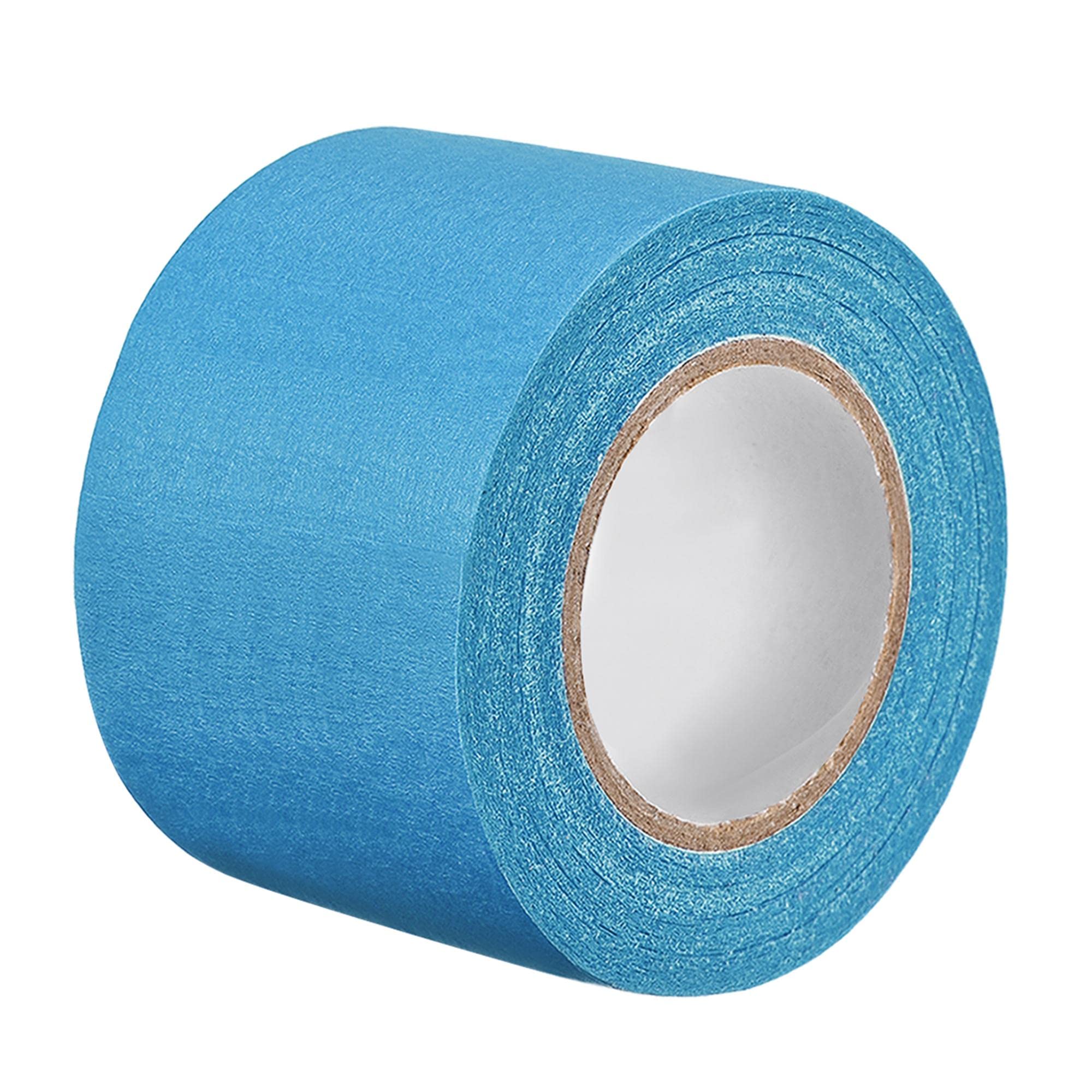 uxcell 50mm (2 Inch) Wide x 20m (21 Yards) Light Blue Masking Tape for Painting, DIY Projects, and Home Decor - High Quality Painter's Tape Rolls for Clean Edges and Wall Protection