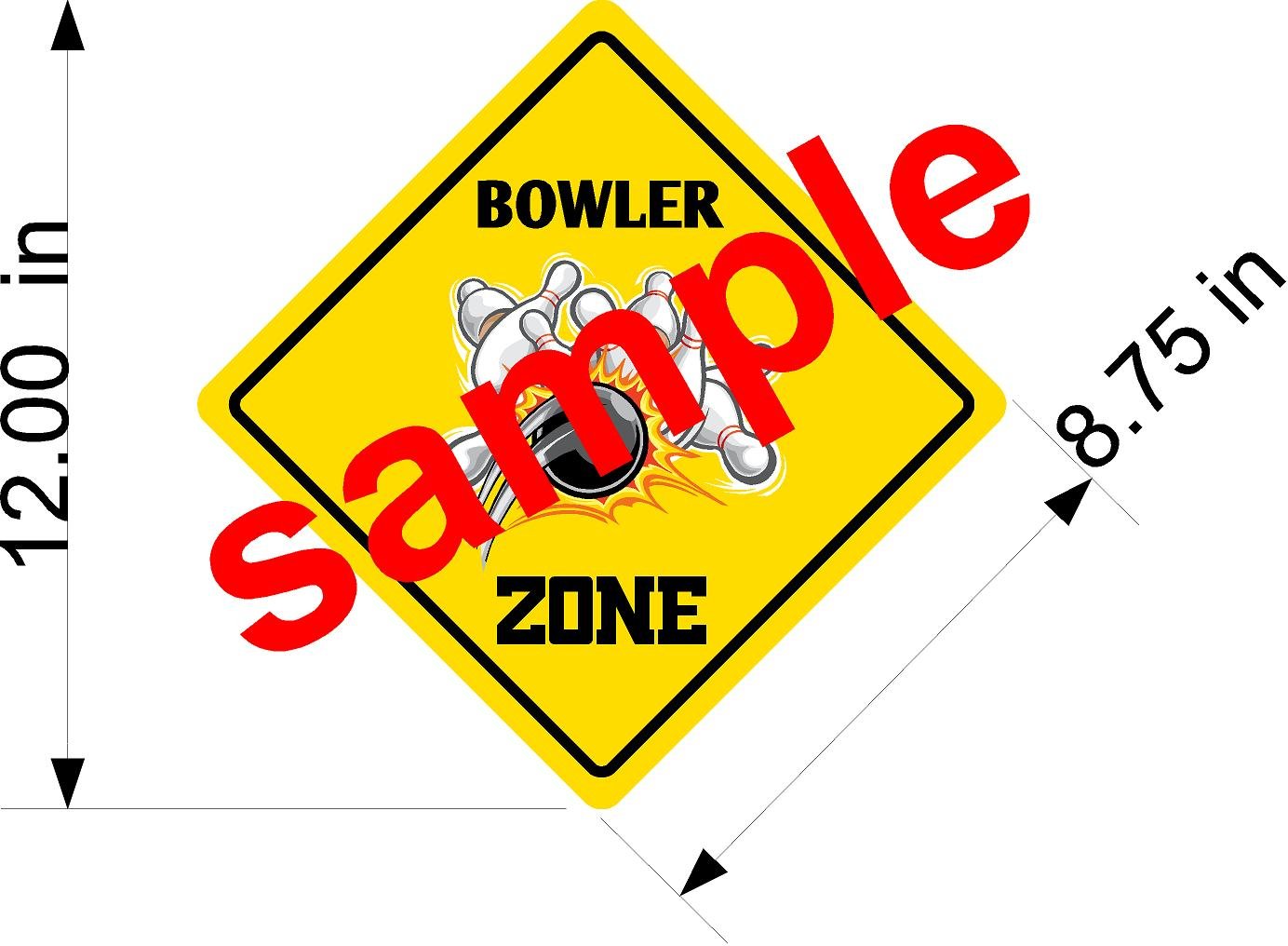 StickerPirate Funny Dirt Bike Zone Novelty Sign - Perfect for Motorcycle Garage, Man Cave & Off-Road Enthusiasts