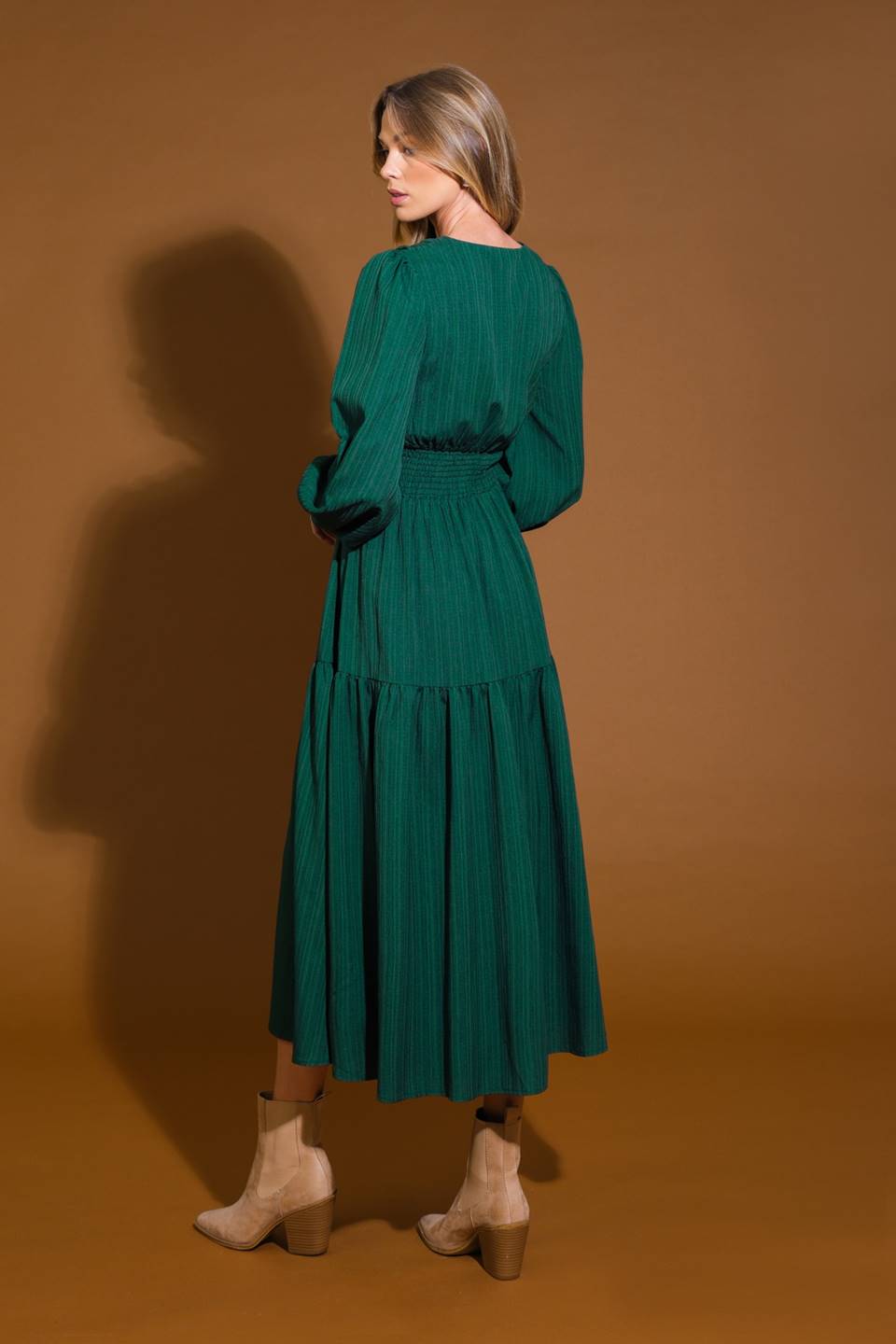 Elegant Woven Midi Dress for Women - Stylish & Comfortable Summer Outfit for Parties, Weddings & Office Wear