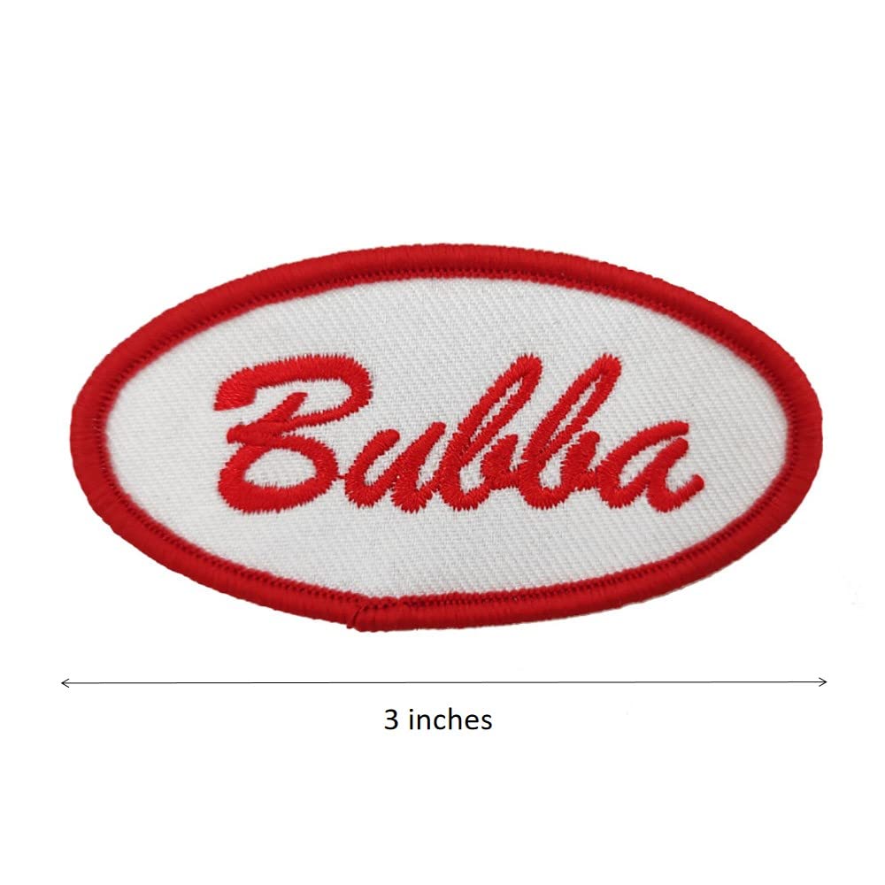 3'' Bubba Mechanic Janitor Service Operator Embroidered Iron-On Patch for Uniforms, Hats, Jackets & DIY Crafts